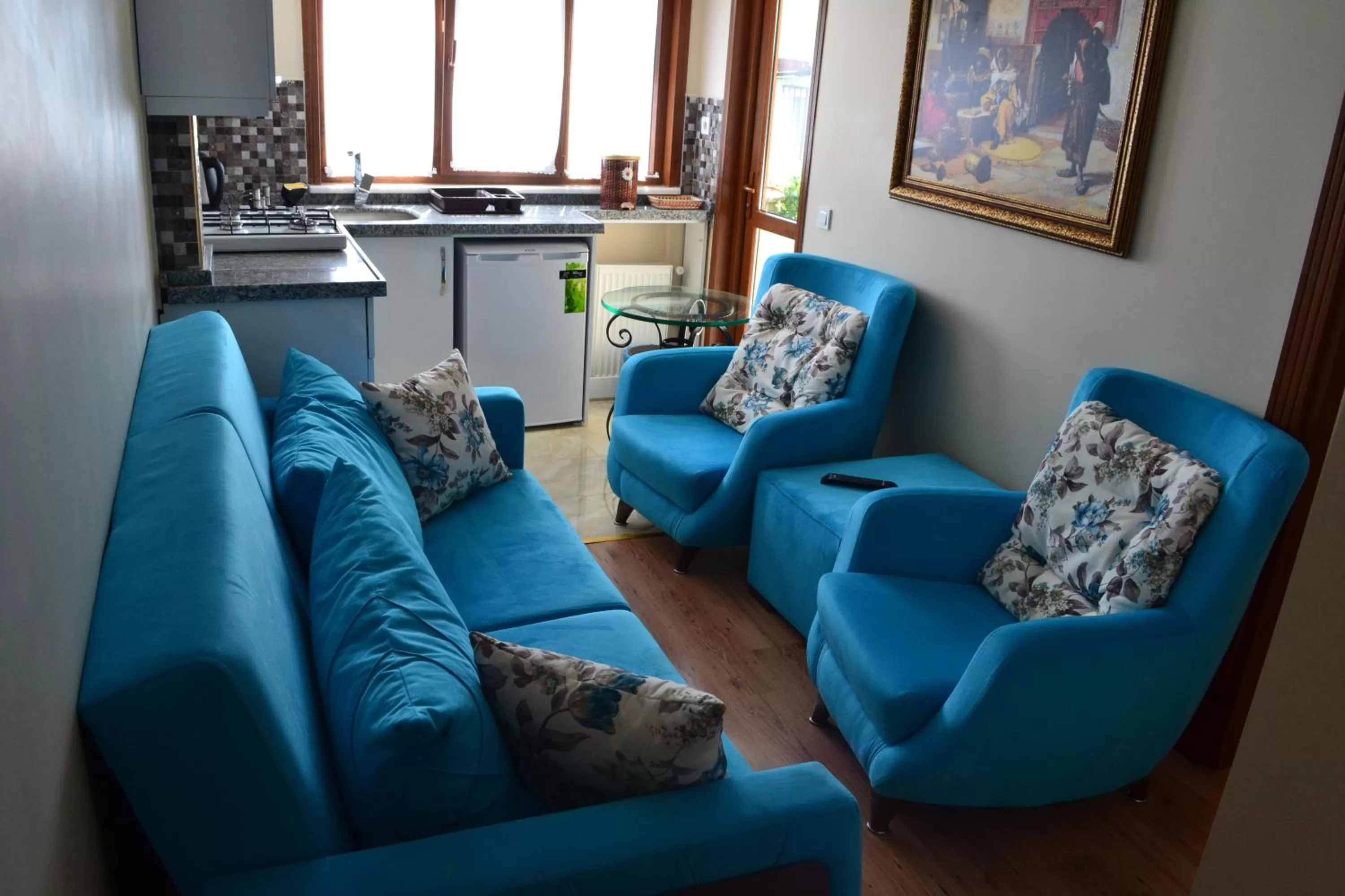 Living room in Blue Istanbul Hotel