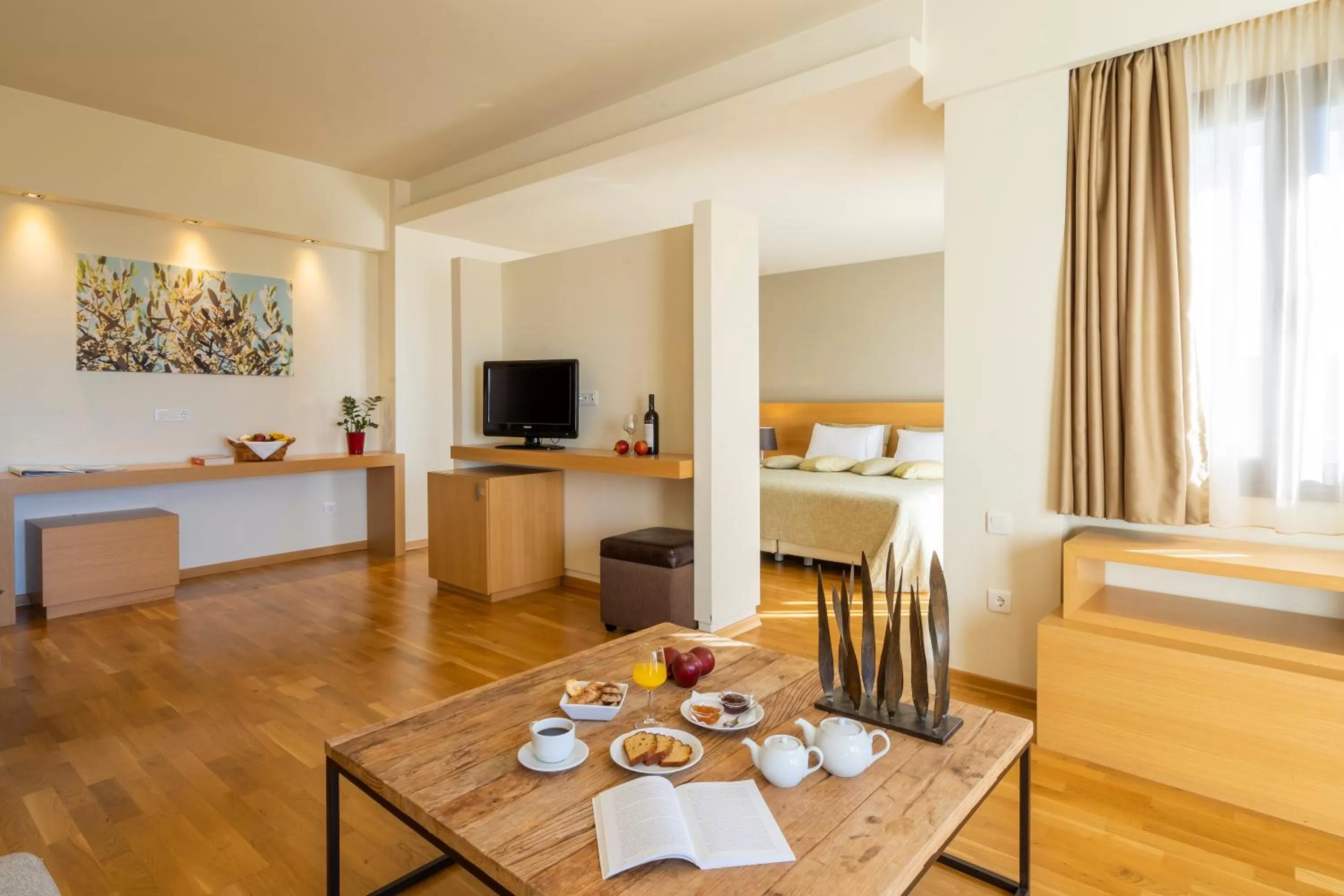 Living room, Bed in Anemolia Mountain Resort