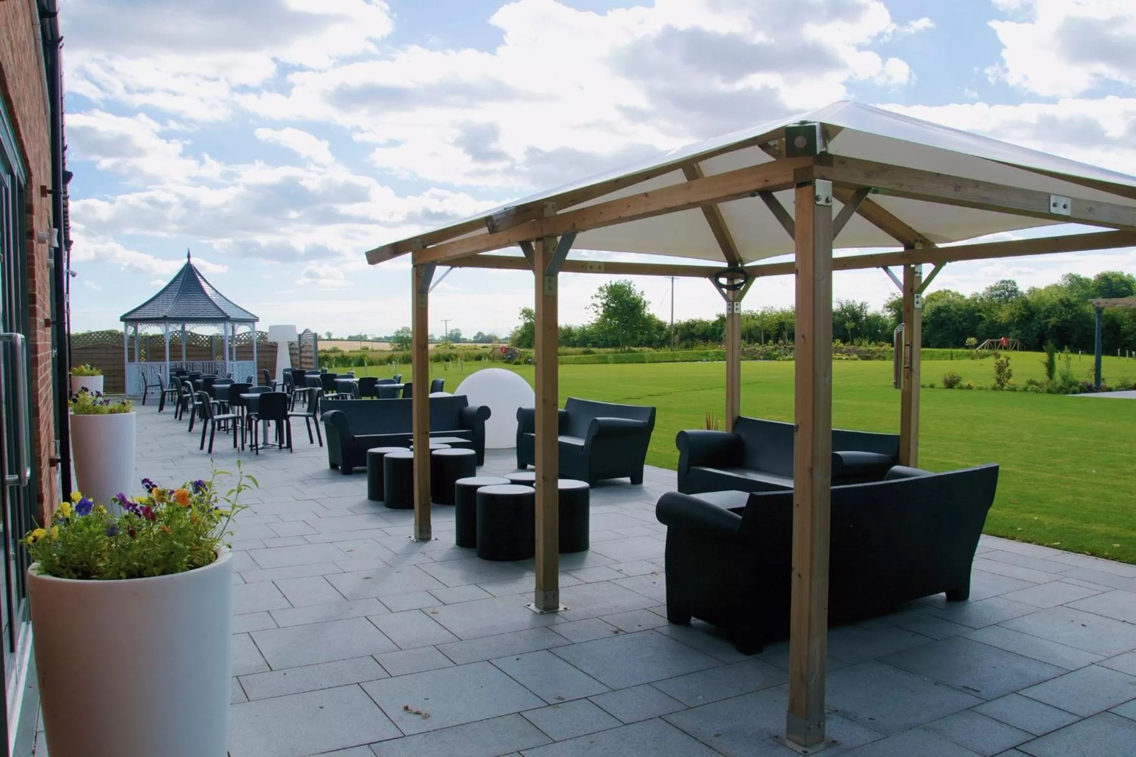 Patio in Brackenborough Hotel, BW Signature Collection