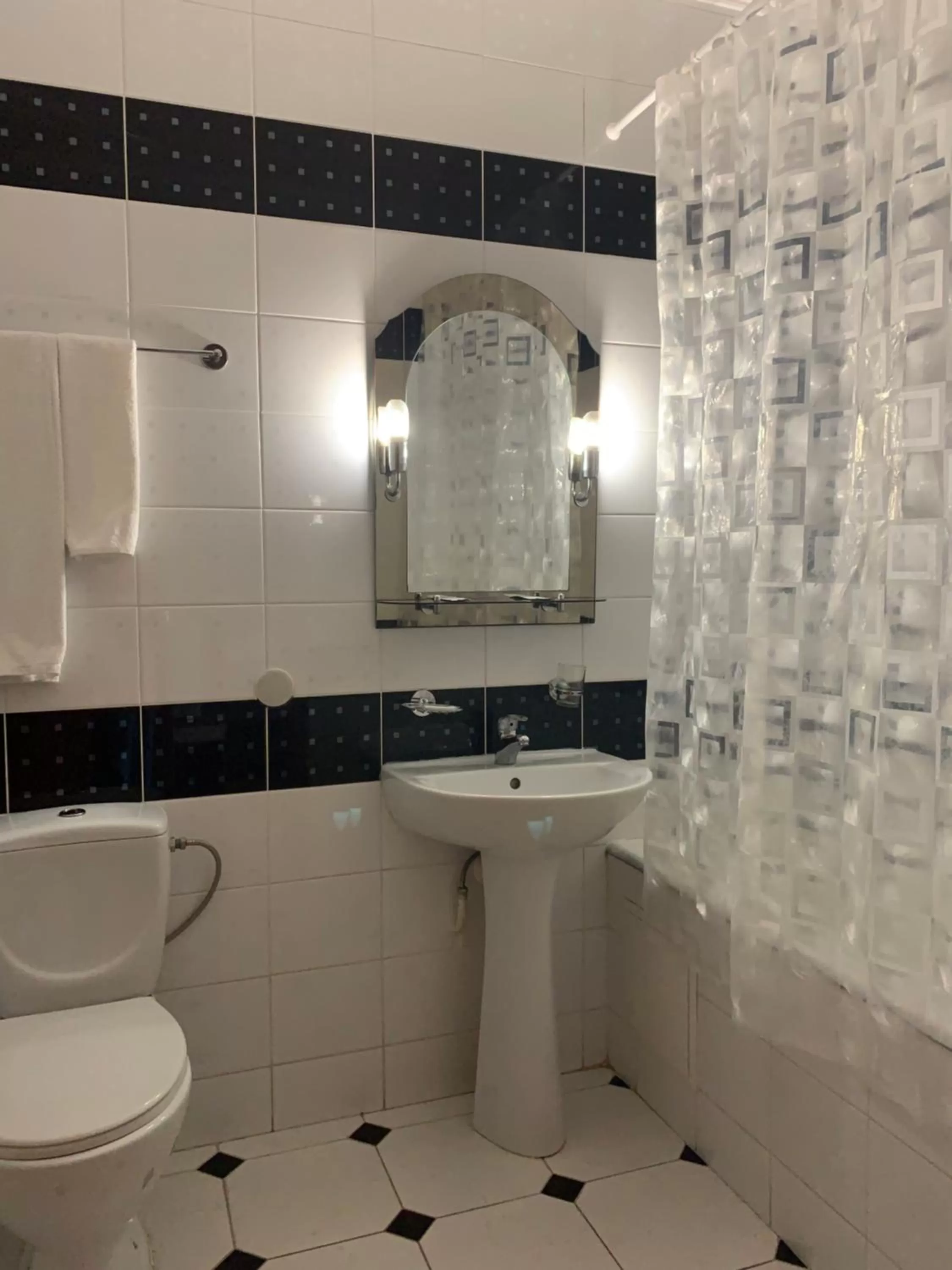 Bathroom in Hotel Prydesnyansky