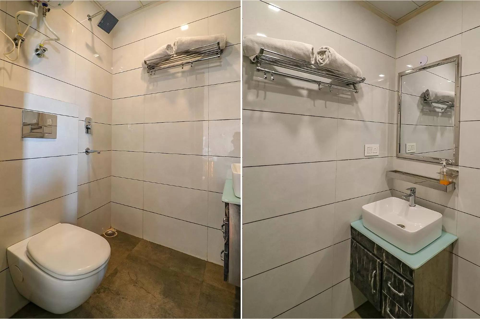 Bathroom in FabHotel The Chaitanyas Rohini sec 18