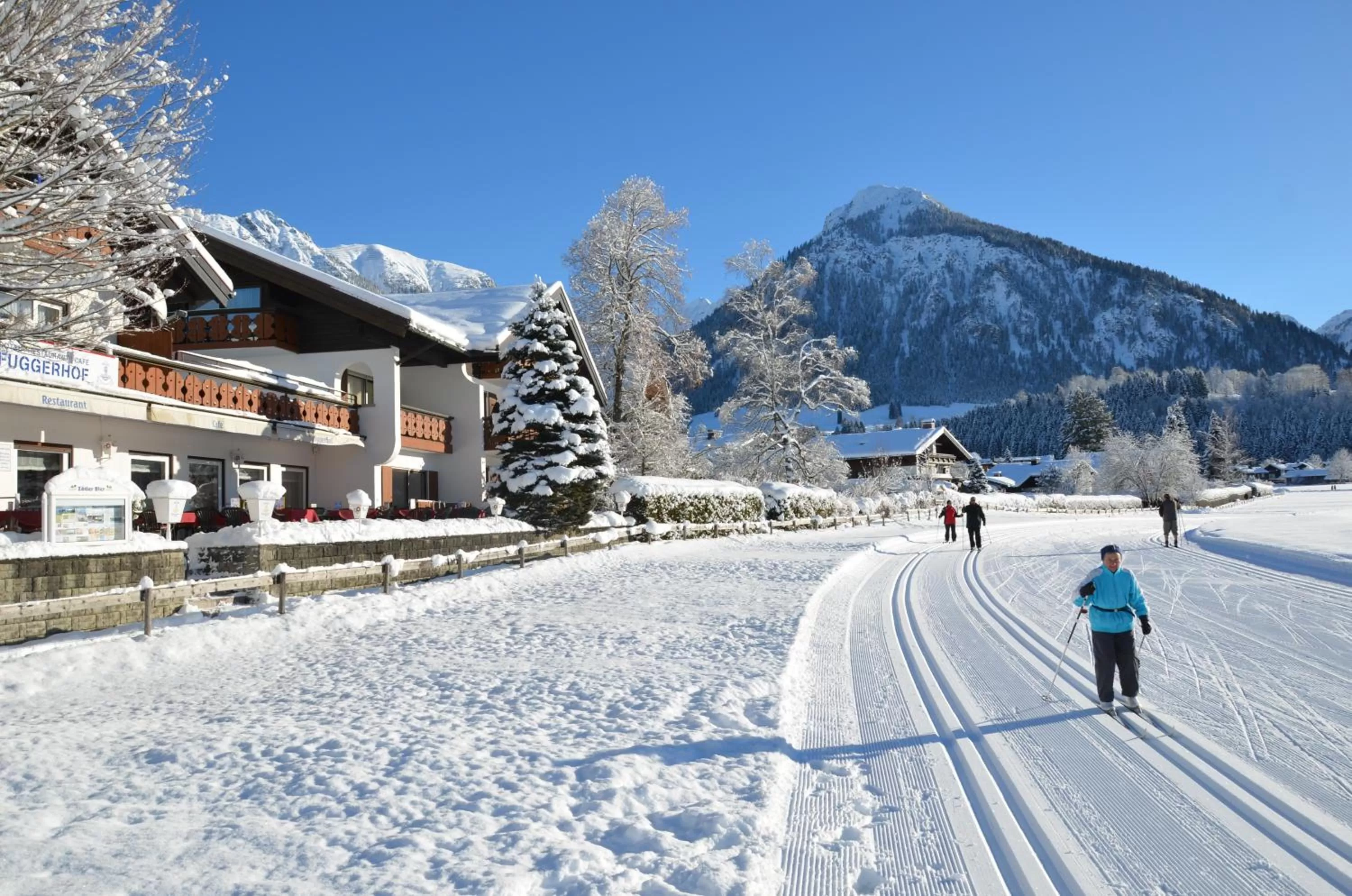 Skiing, Winter in Hotel Cafe Fuggerhof