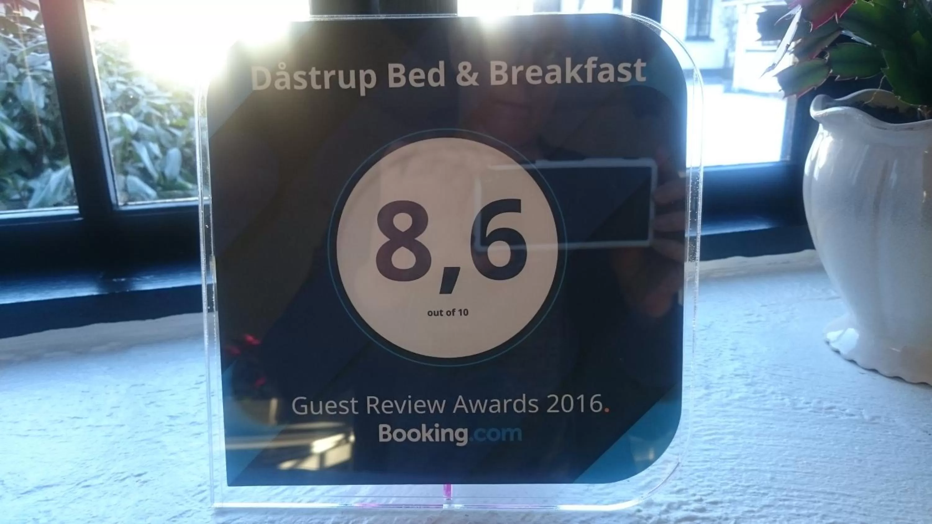 Certificate/Award in Dåstrup Bed & Breakfast