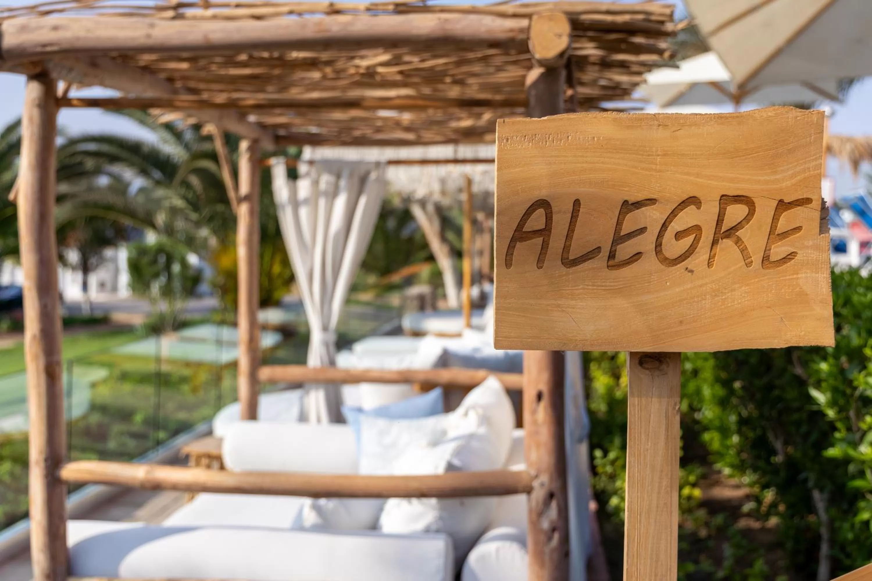 Text overlay in Fort Arabesque Resort, Spa & Villas