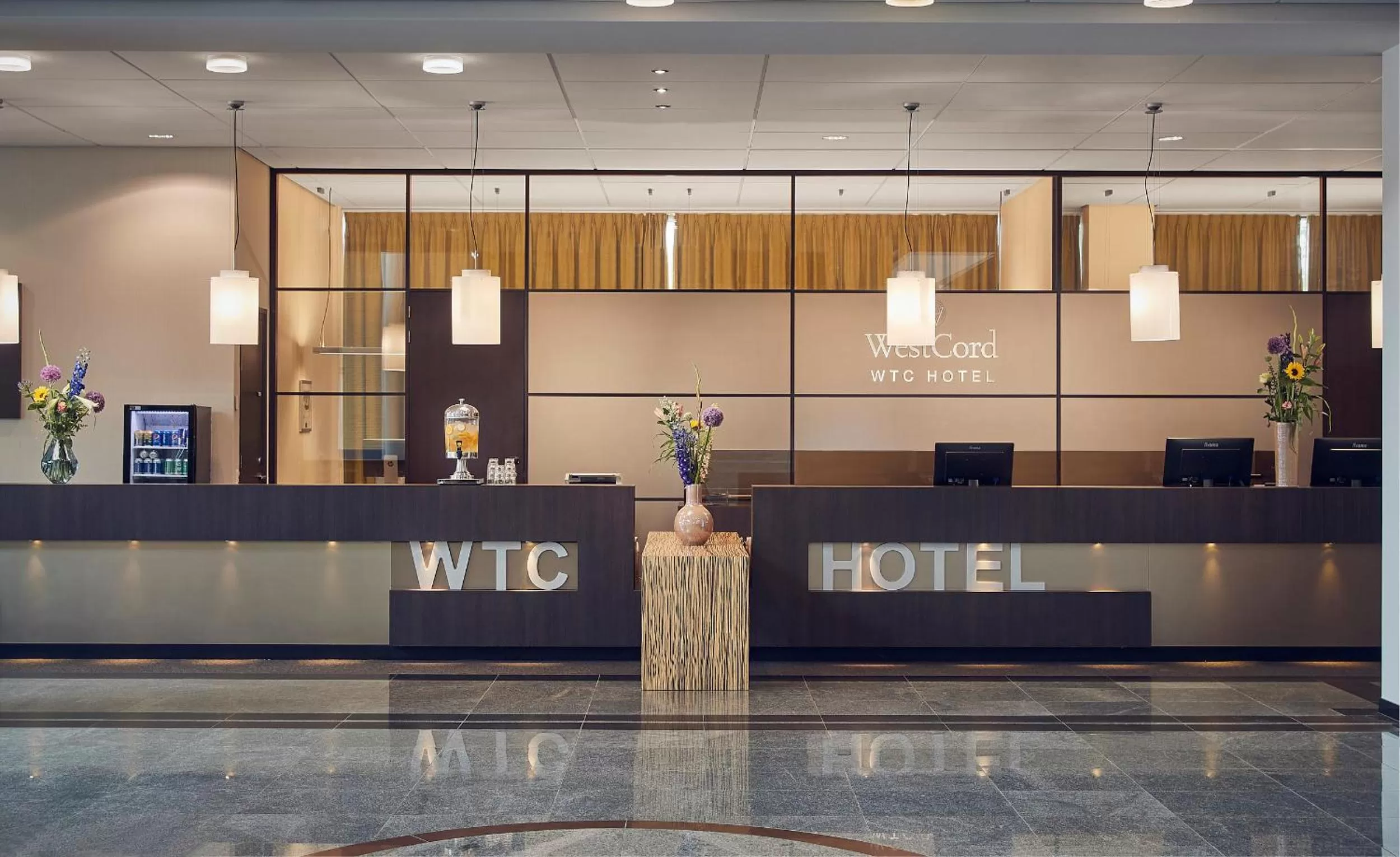 Lobby or reception in WestCord WTC Hotel Leeuwarden