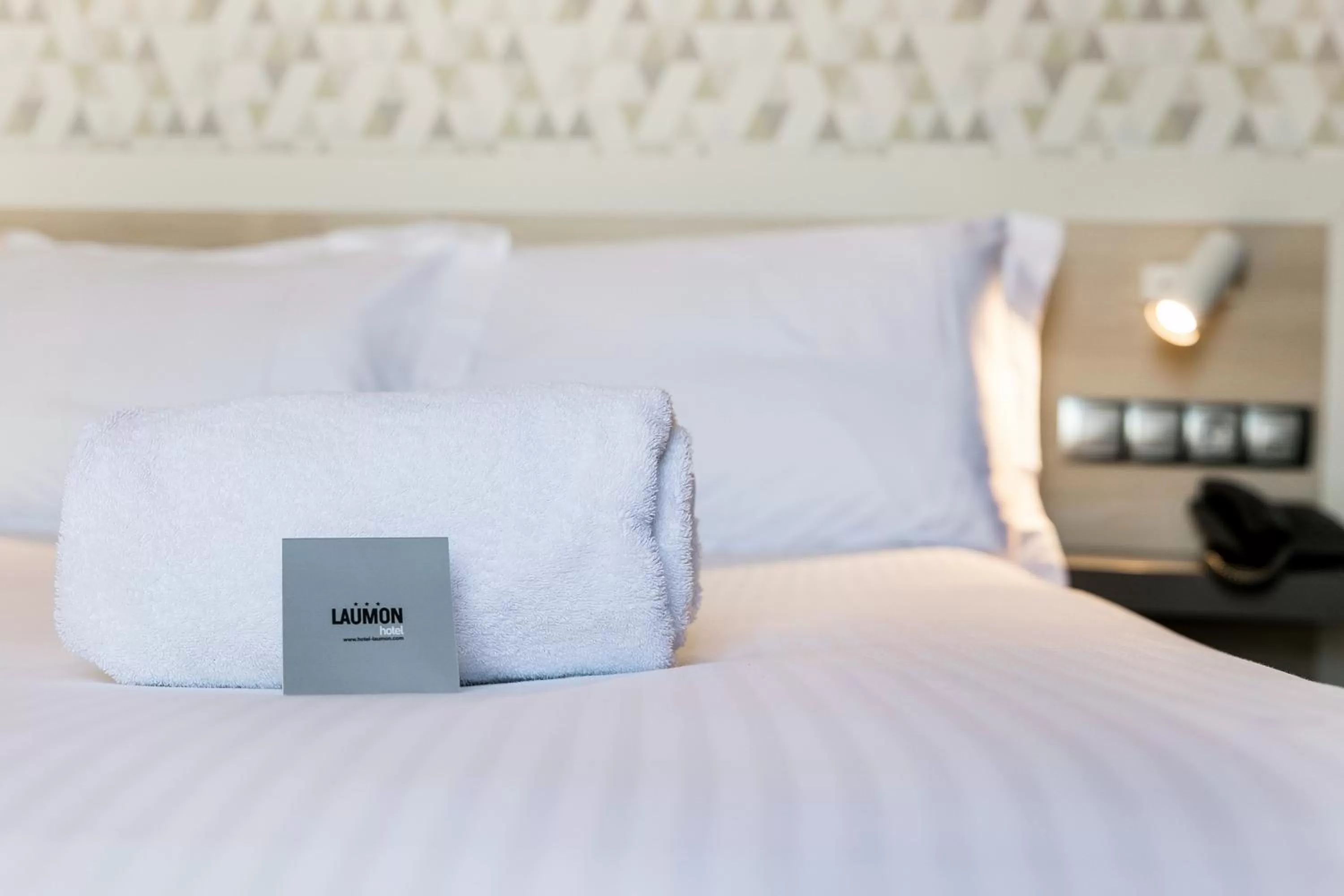 Decorative detail, Bed in Hotel Acta Laumon