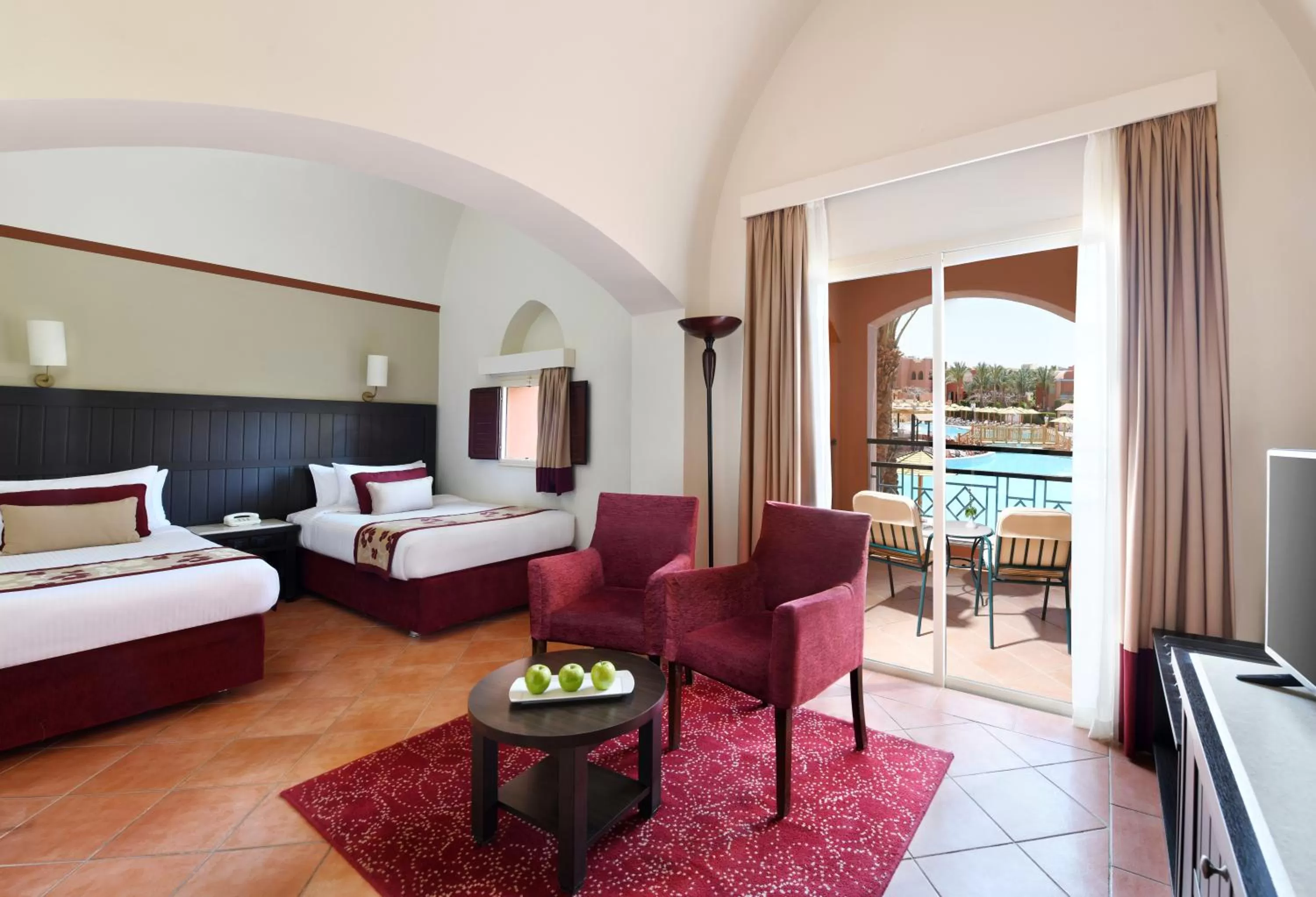 Superior Twin Room with Pool View - single occupancy in Magic World Sharm - Club by Jaz