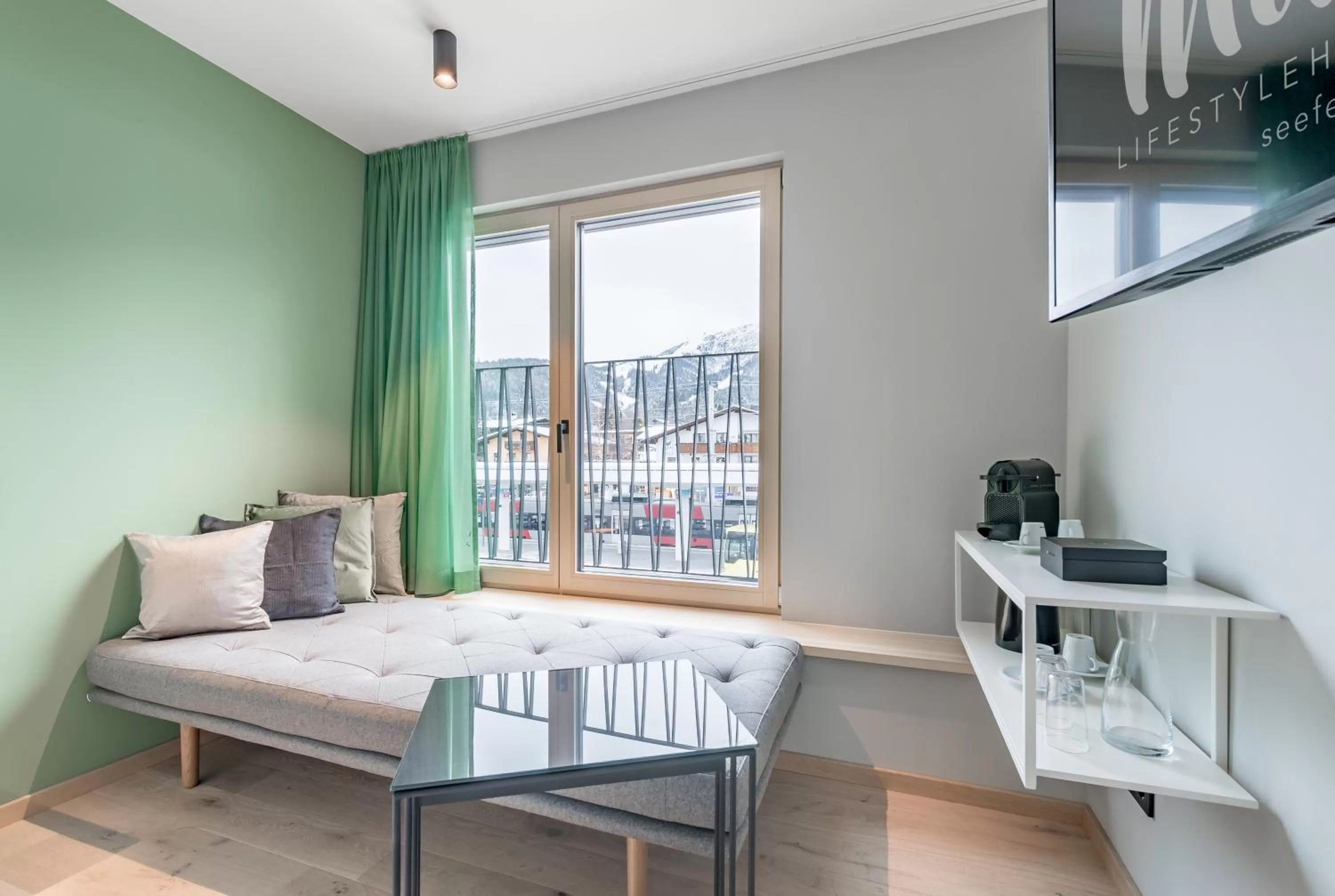 Seating area in Lifestylehotel dasMAX