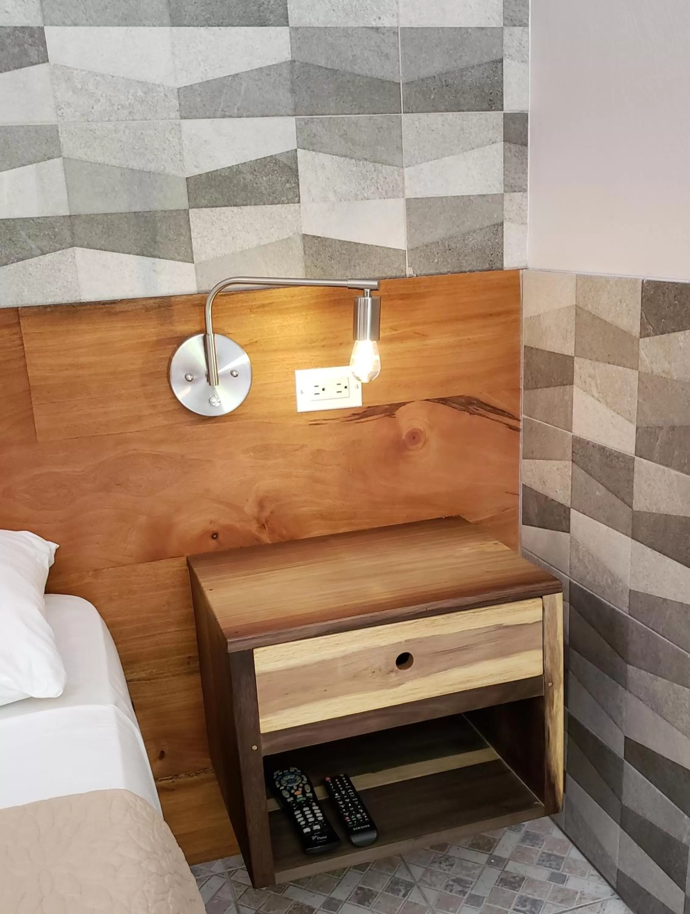 Decorative detail, Bed in Sunrise Club Hotel