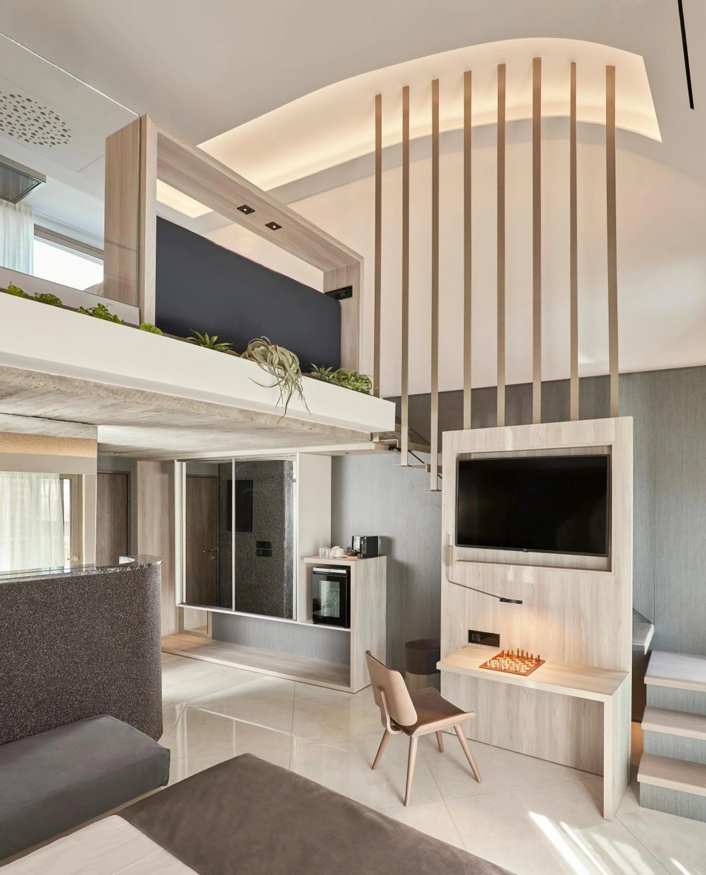 Living room in Nautilux Rethymno by Mage Hotels