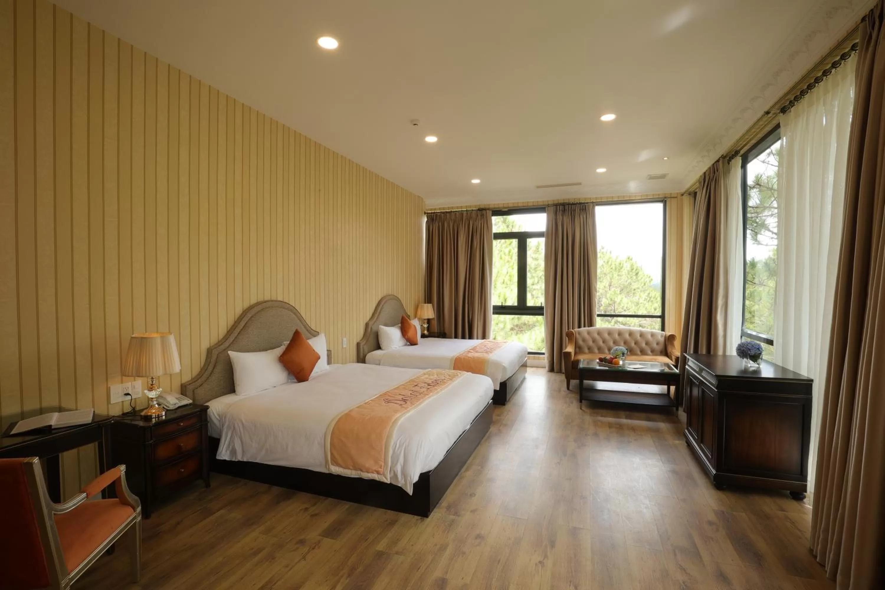 View (from property/room), Bed in Dalat Edensee Lake Resort & Spa