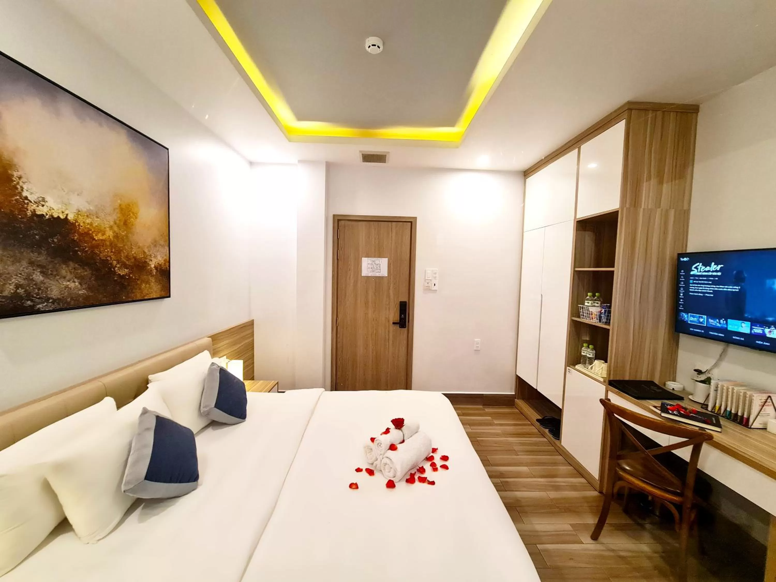 Bed in Dong Hai Hotel _ Rach Gia