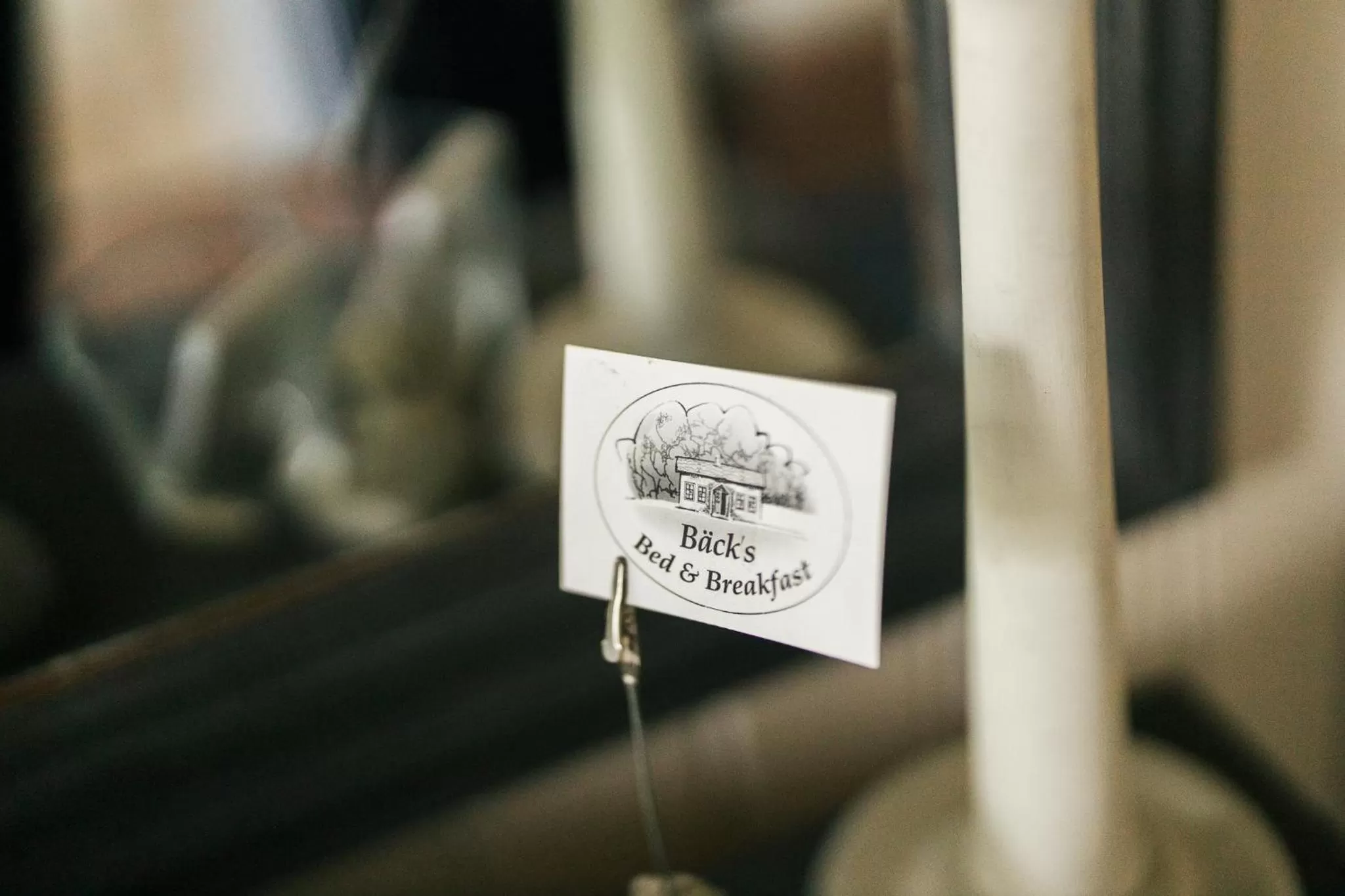 Decorative detail in Bäcks Bed & Breakfast