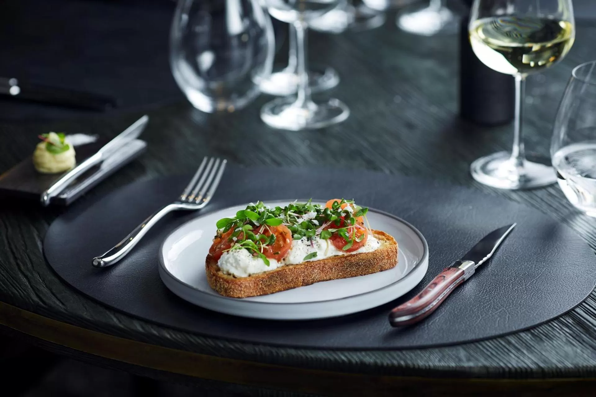 Food and drinks in Hotel Pacai, Vilnius, a Member of Design Hotels