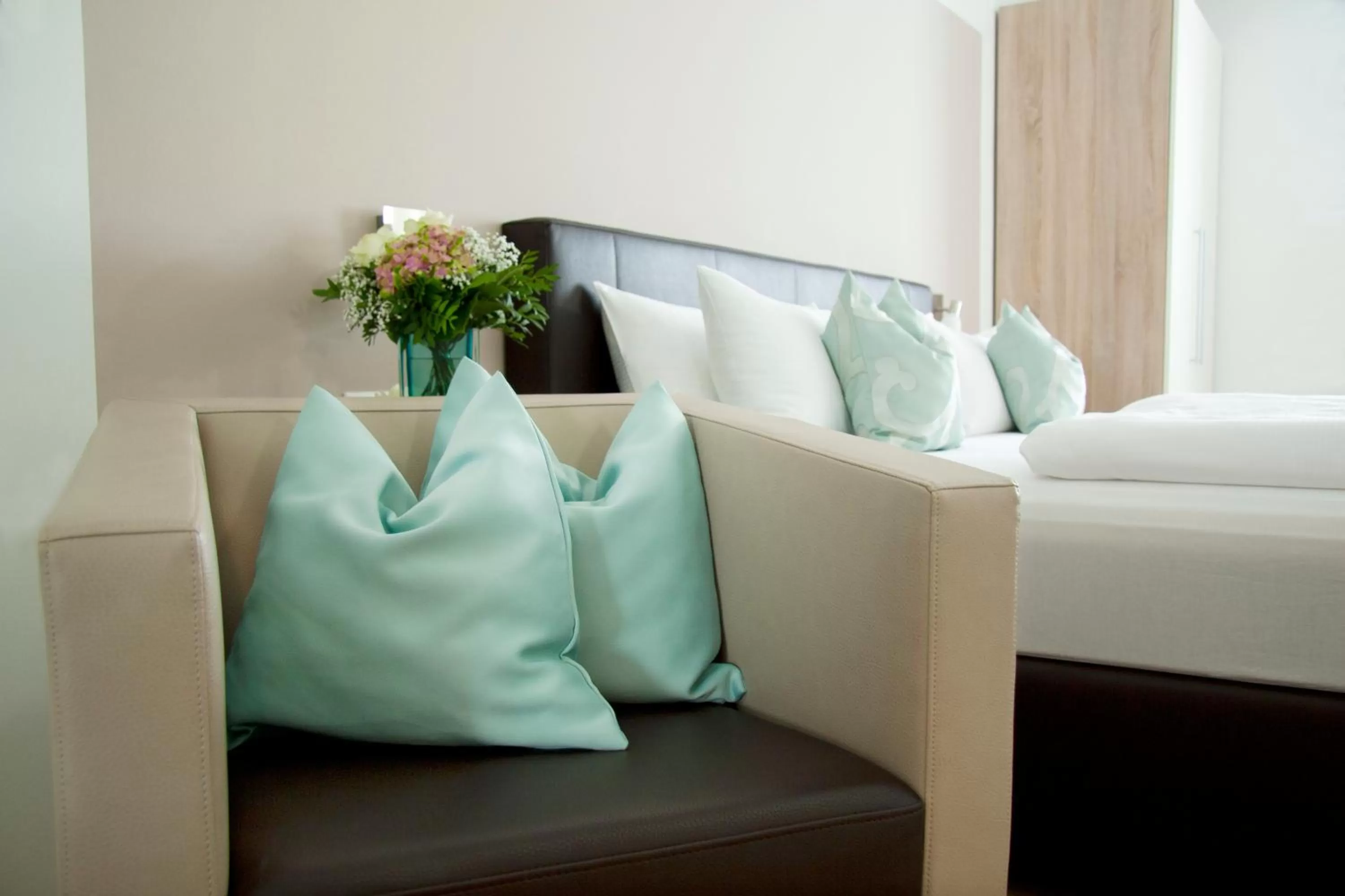 Photo of the whole room, Bed in Hotel Claro Garni