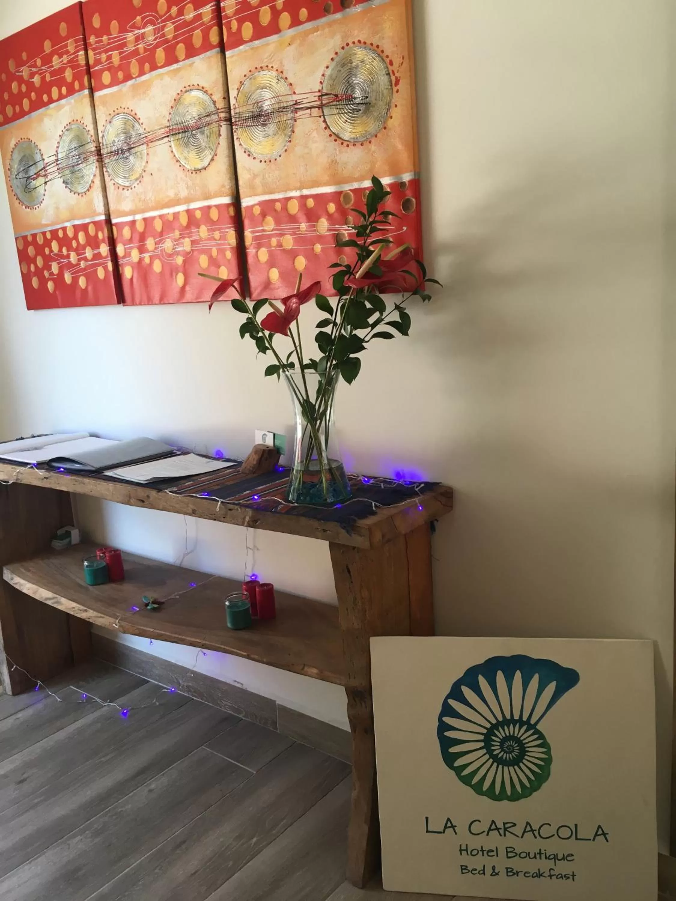 Lobby or reception in Hotel La Caracola