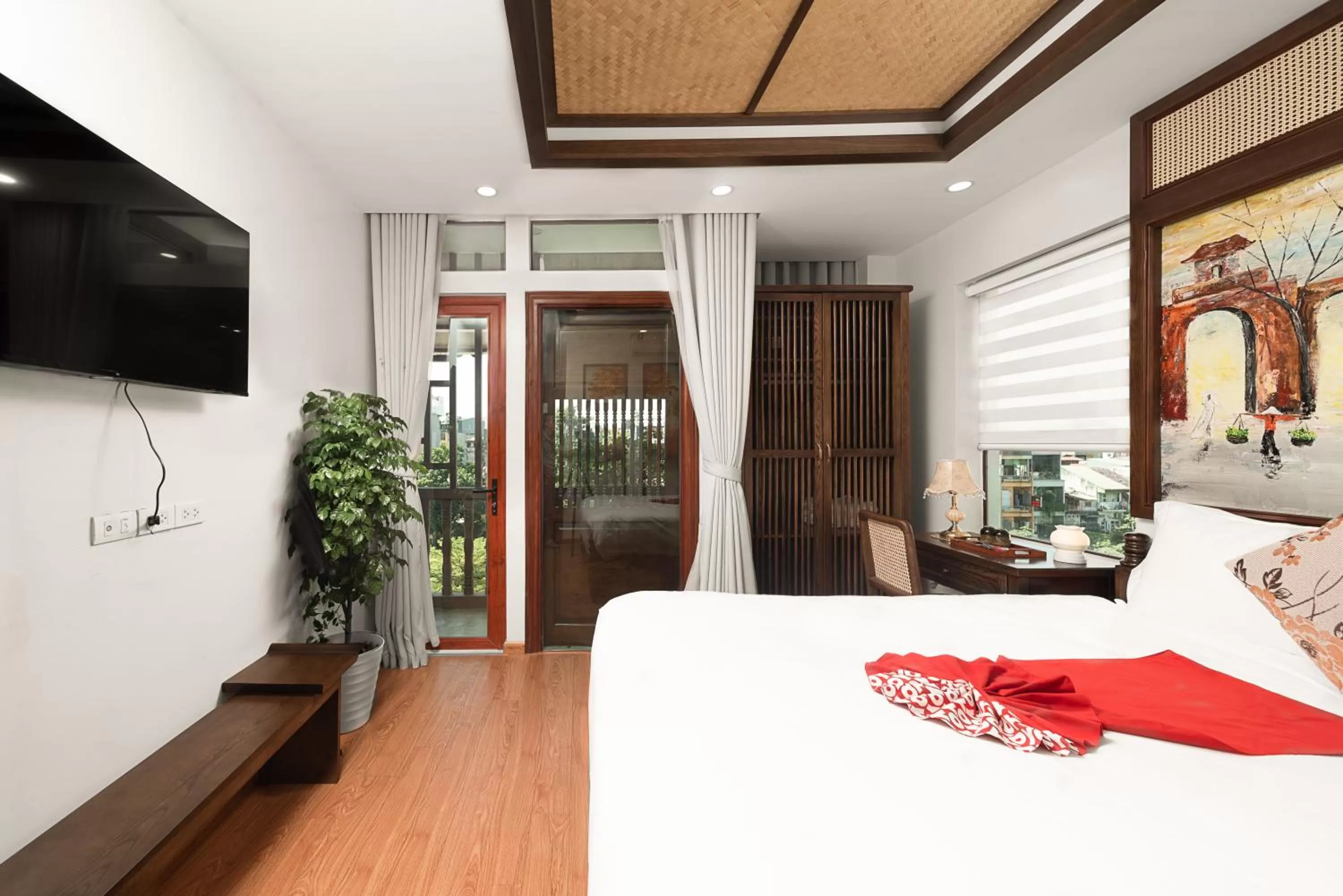 Bed in Veshia Hotel & Spa