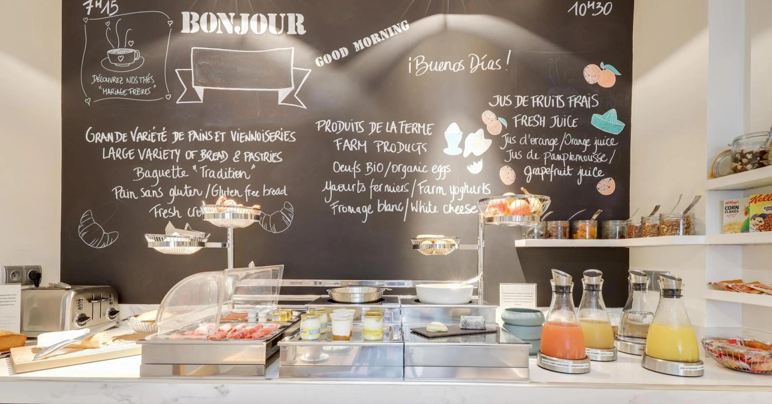 Food in Hotel Duret Paris Champs Elysées