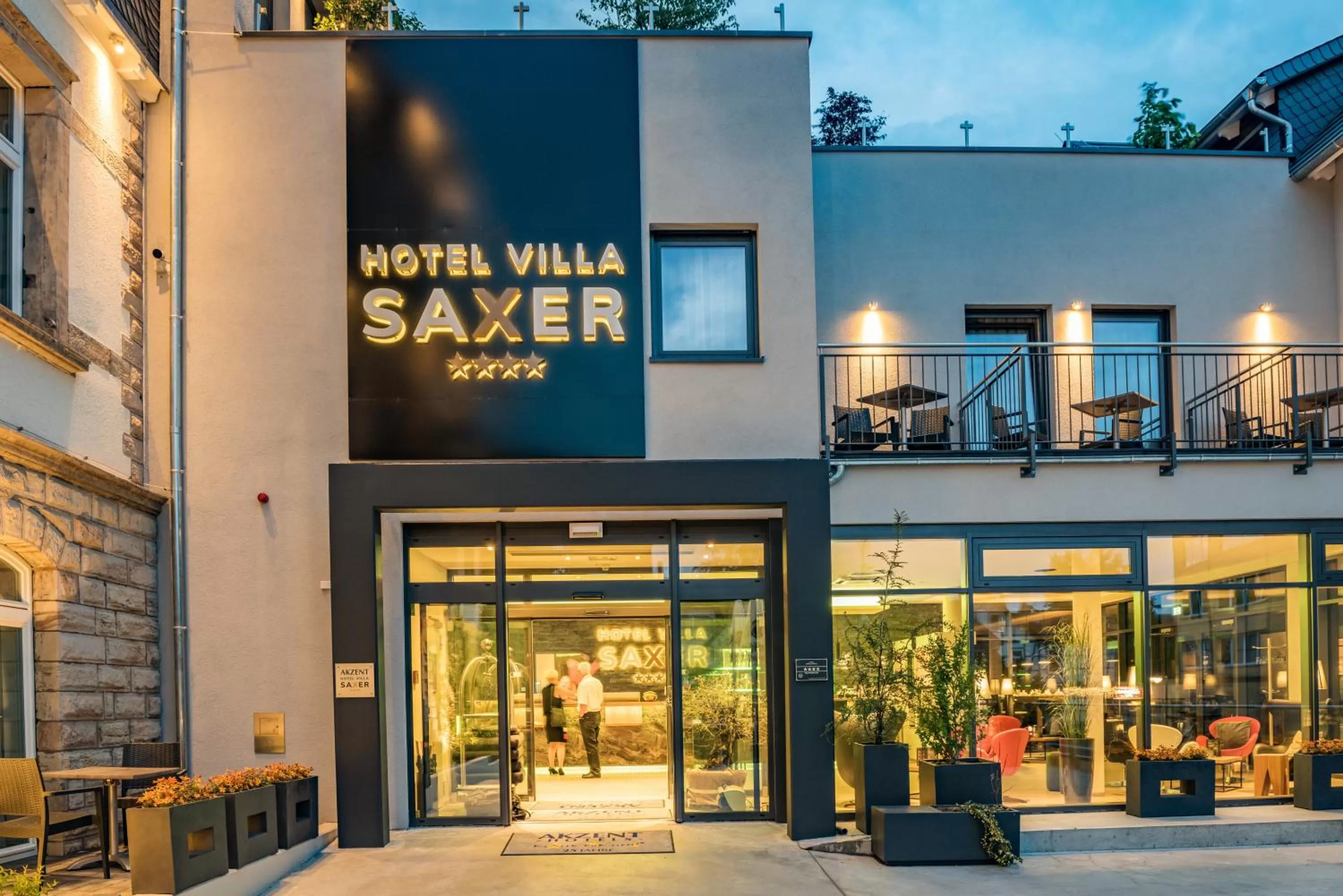 Facade/entrance in AKZENT Hotel Villa Saxer