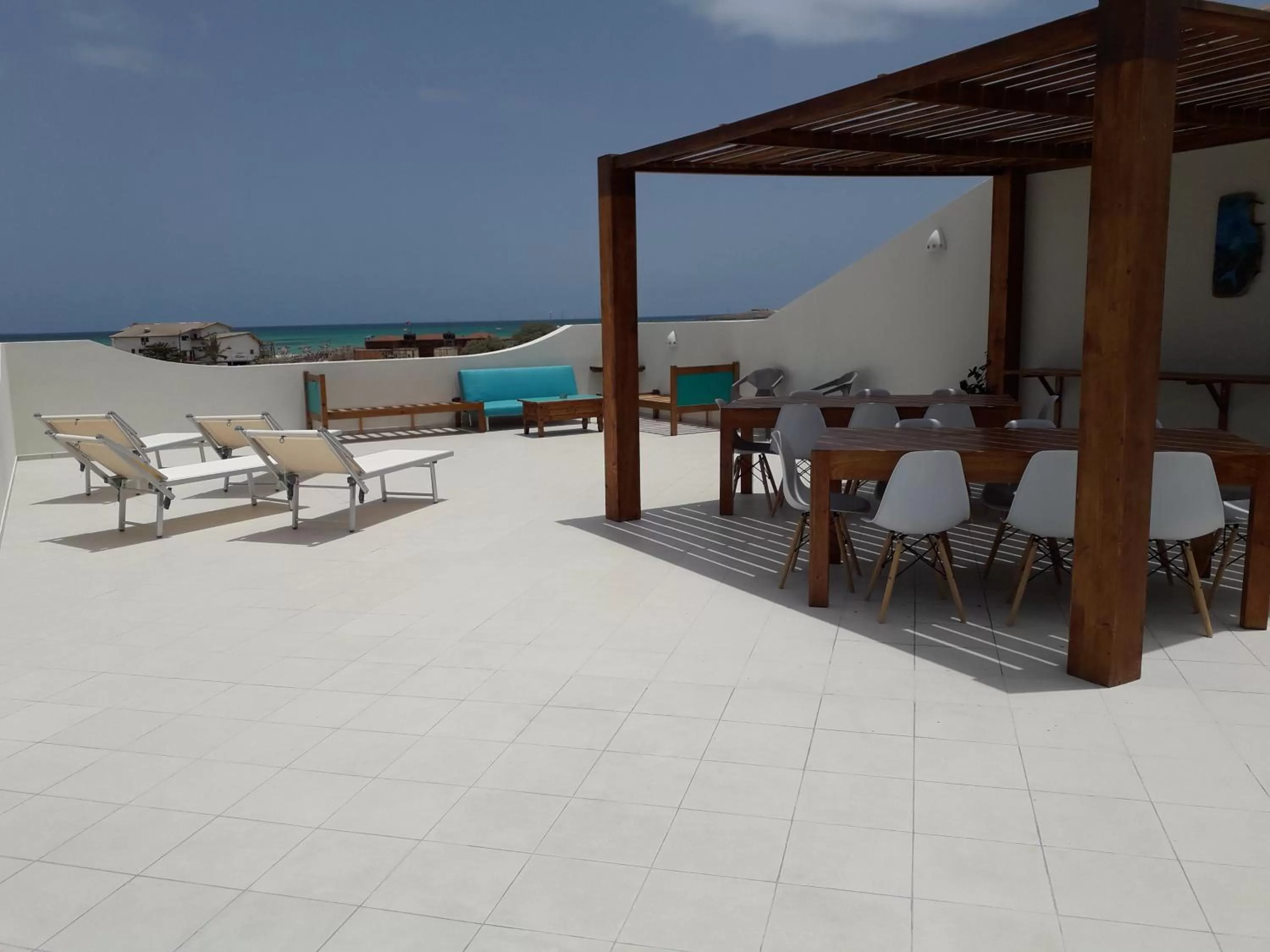 Balcony/Terrace in B&B Sereia Azul Boa Vista