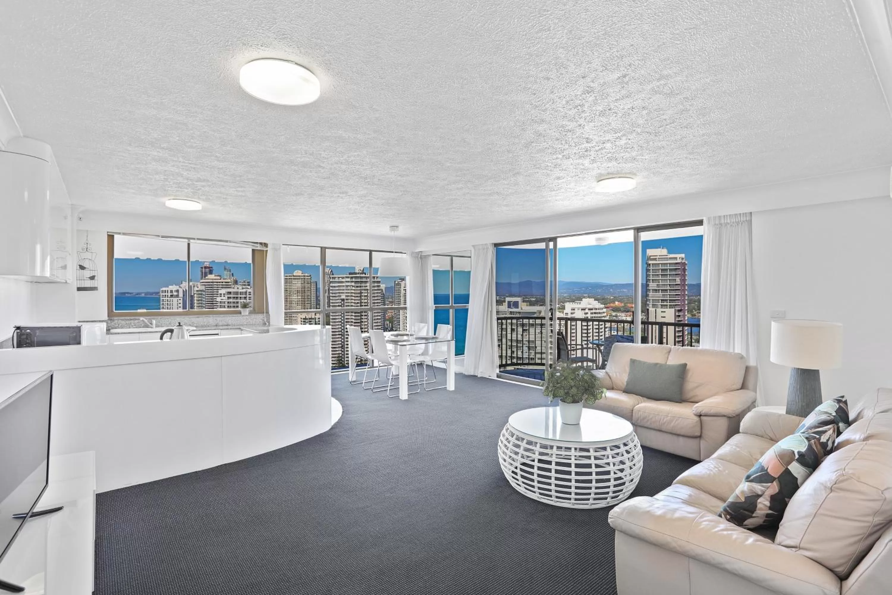 Living room in De Ville Apartments