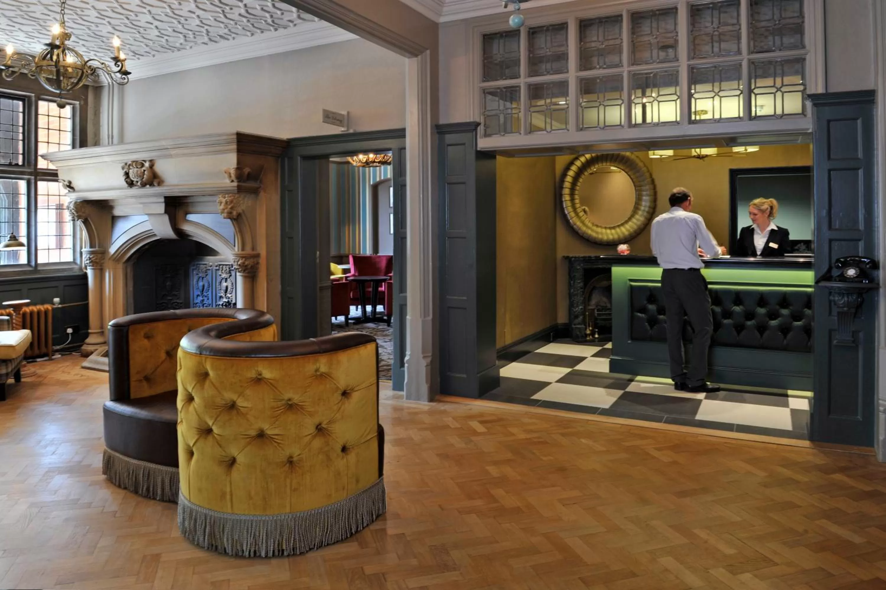 Lobby or reception in The Crown Manor House Hotel