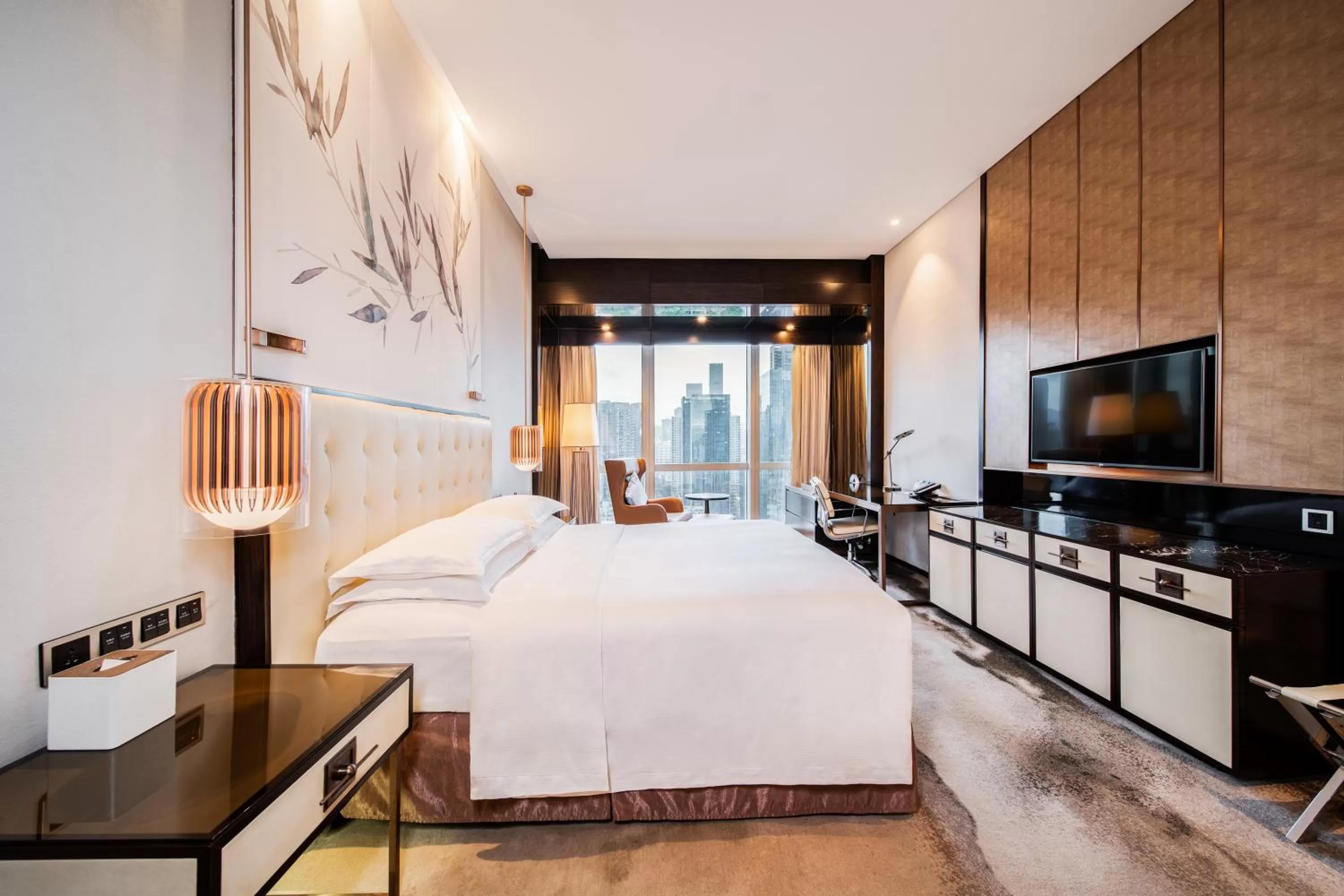 Bedroom, Bed in Hilton Shenzhen Futian