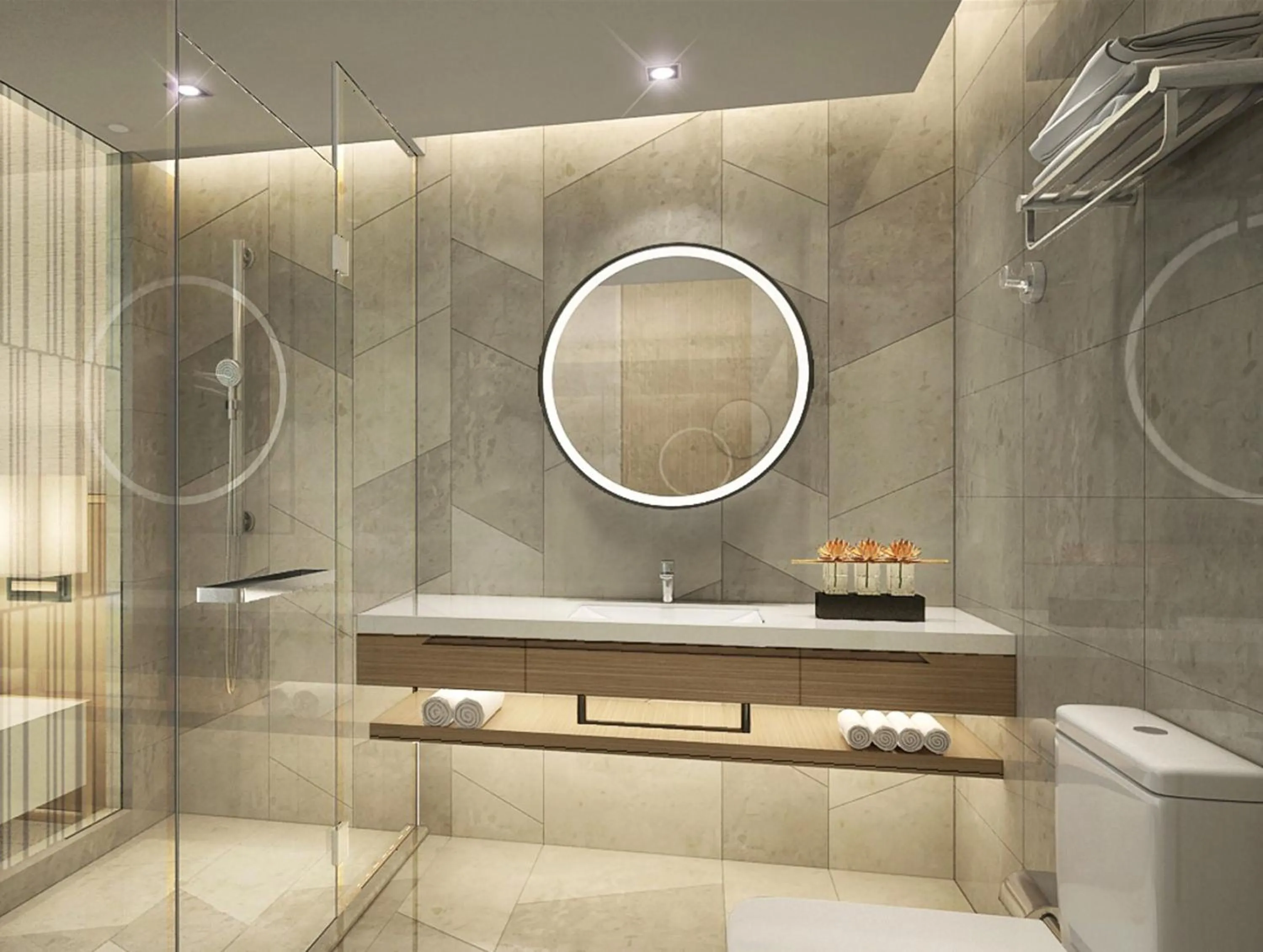 Bathroom in Holiday Inn Chengdu Qinhuang by IHG