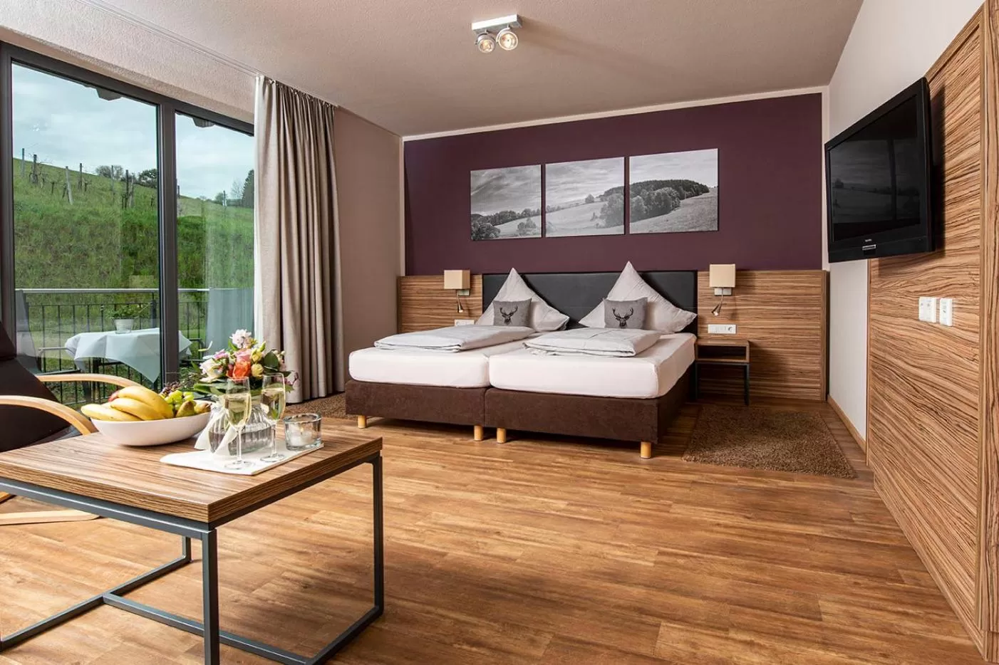 Bed in Müller´s Landhotel