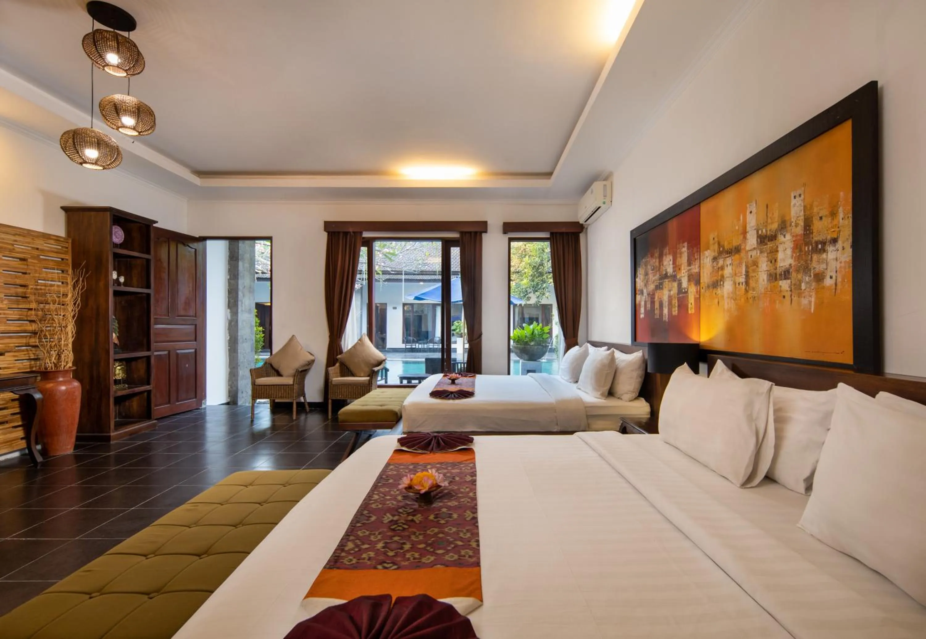 Bed in Ubud Raya Boutique Hotel