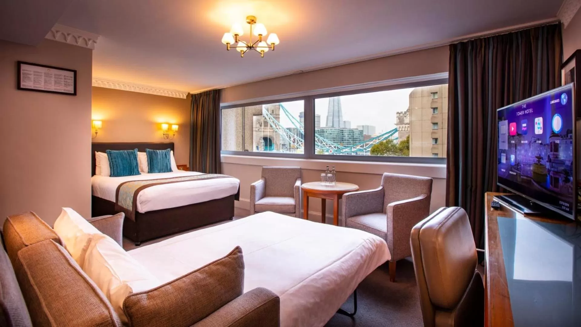 Bed in The Tower Hotel, by Thistle