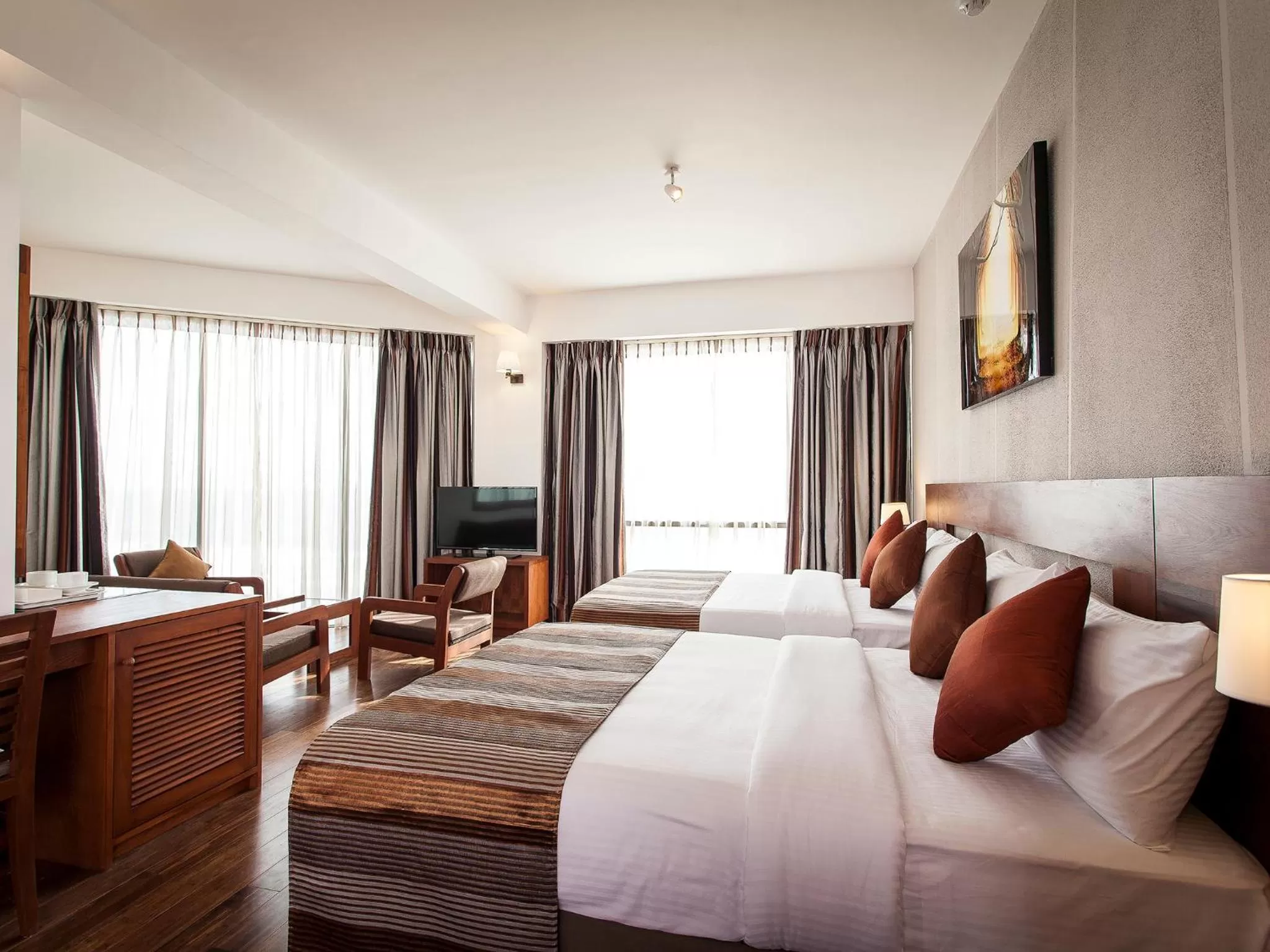Bed in The Ocean Colombo - Guaranteed Sea View Rooms