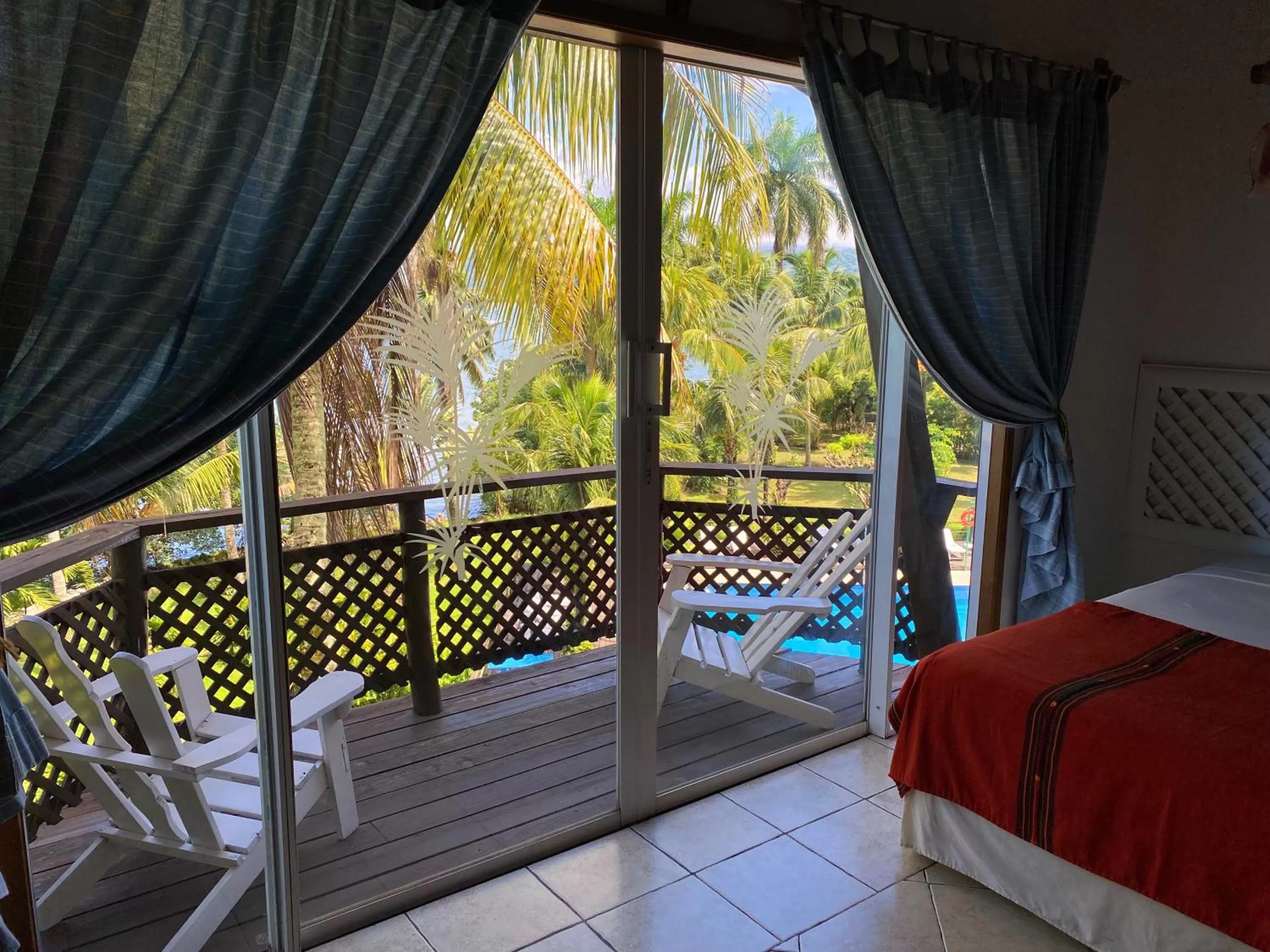 Balcony/Terrace, Bed in Villa Caribe