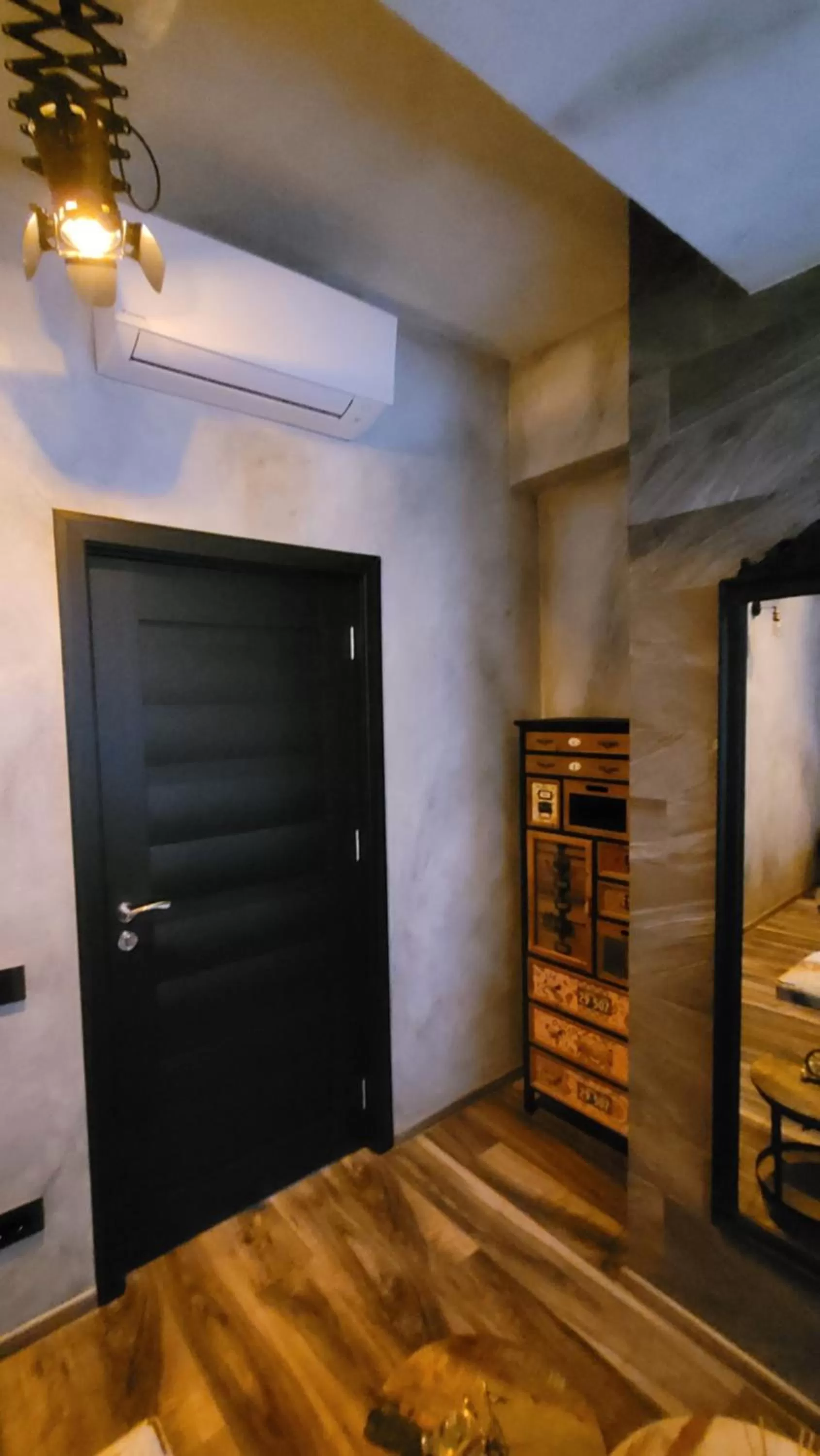 Decorative detail, TV/Entertainment Center in Terrace Suites Iasi