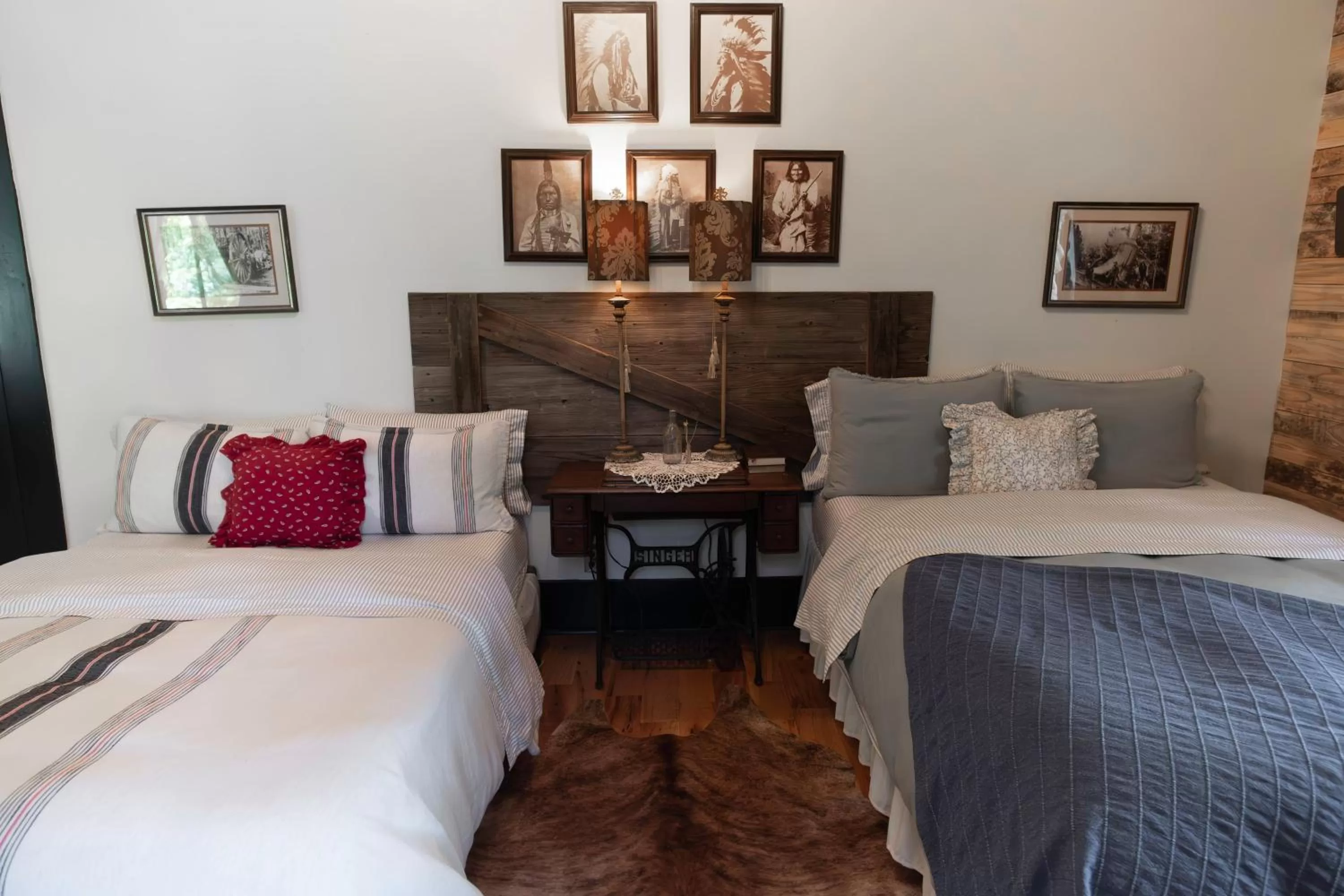 Bed in Beard and Lady Inn