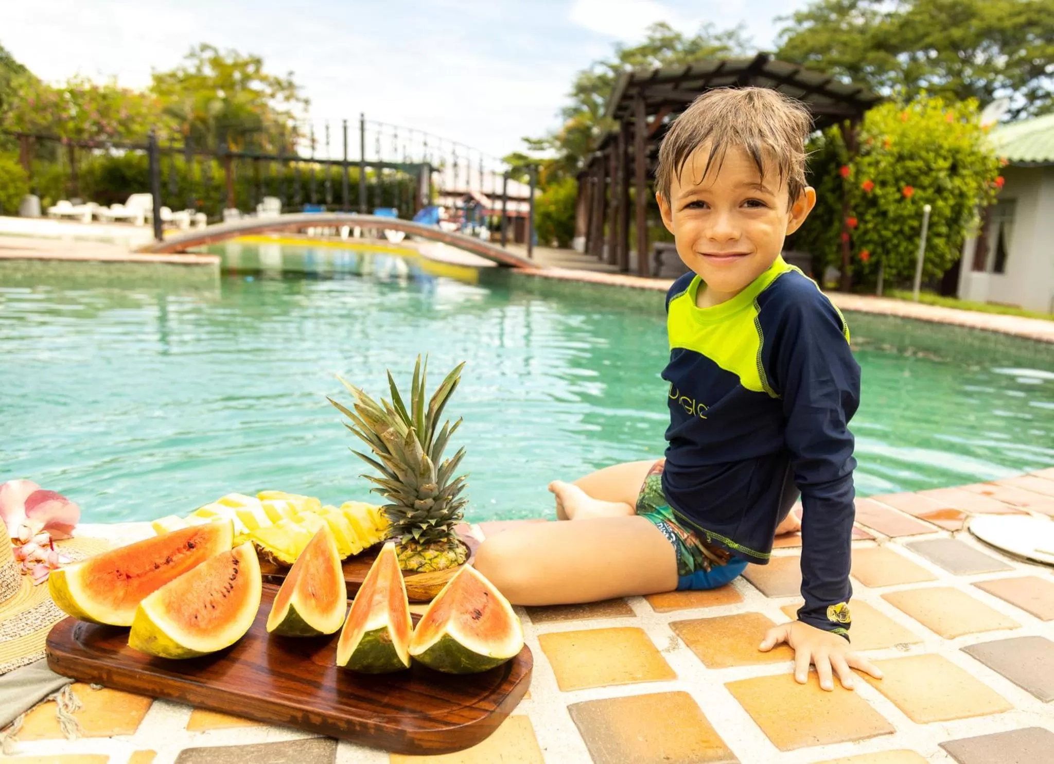 Pool view in Hotel El Rancho