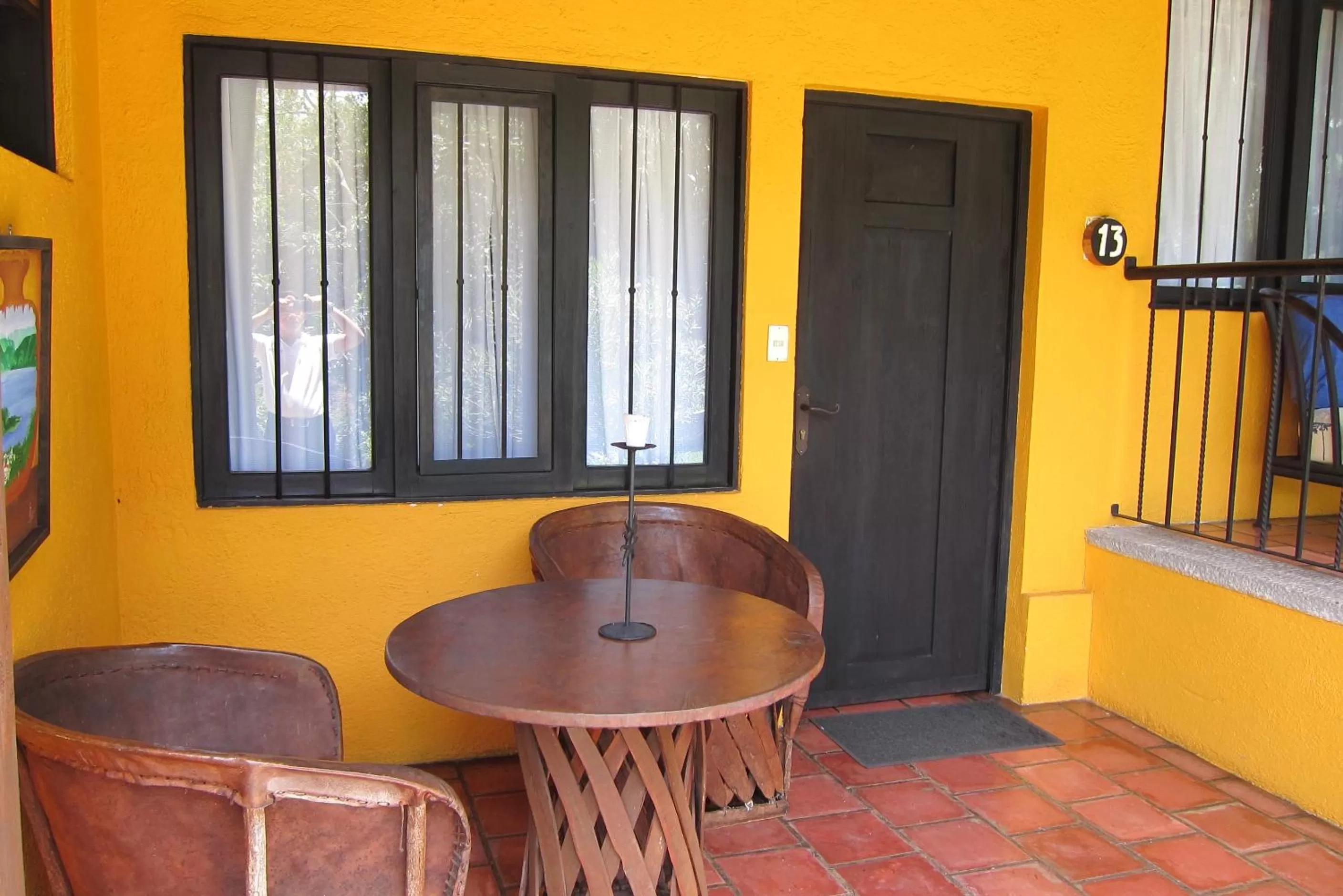 Patio, Dining Area in Hotel Toliman