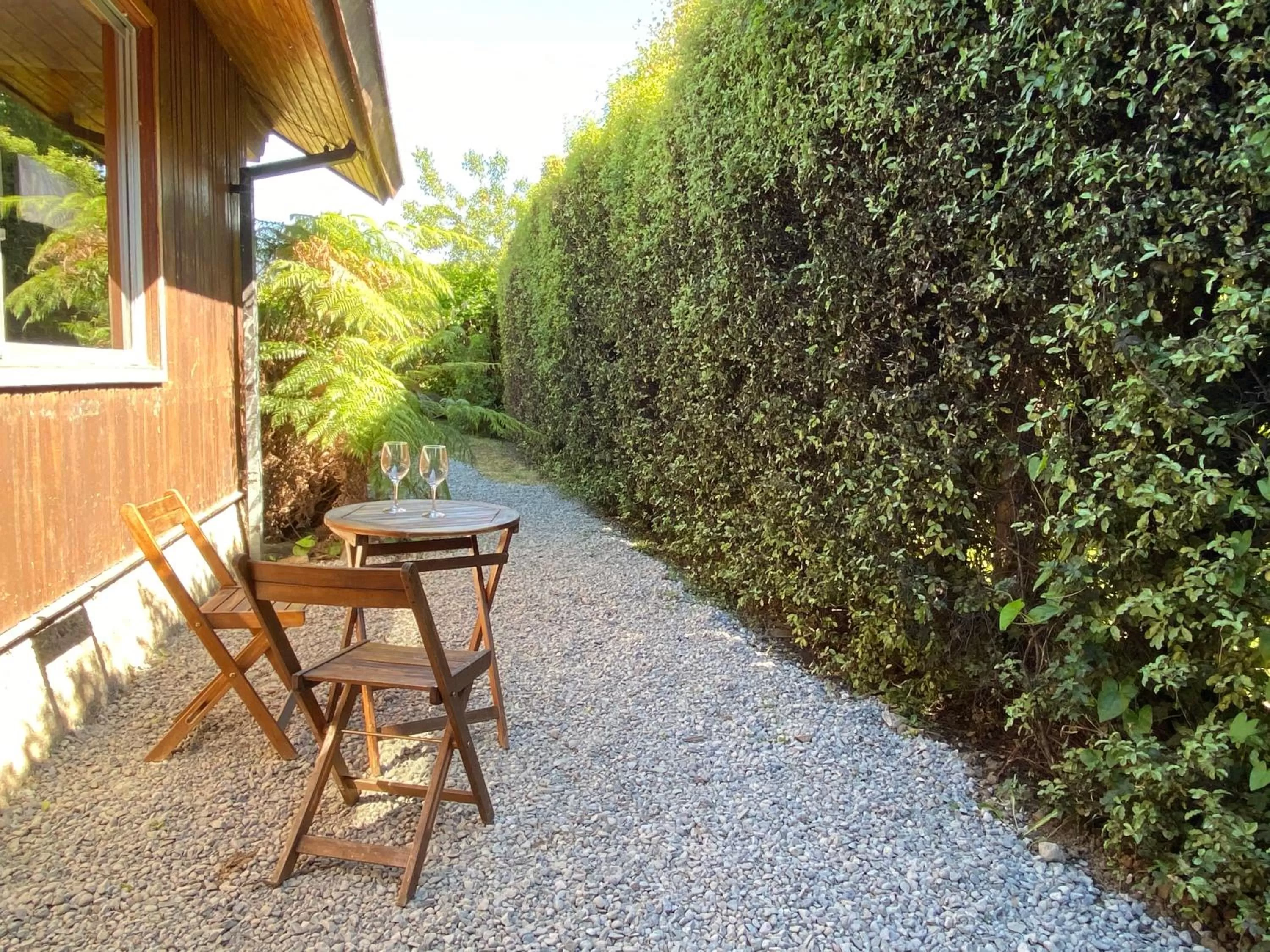 Patio in French Andes Apart Hostel