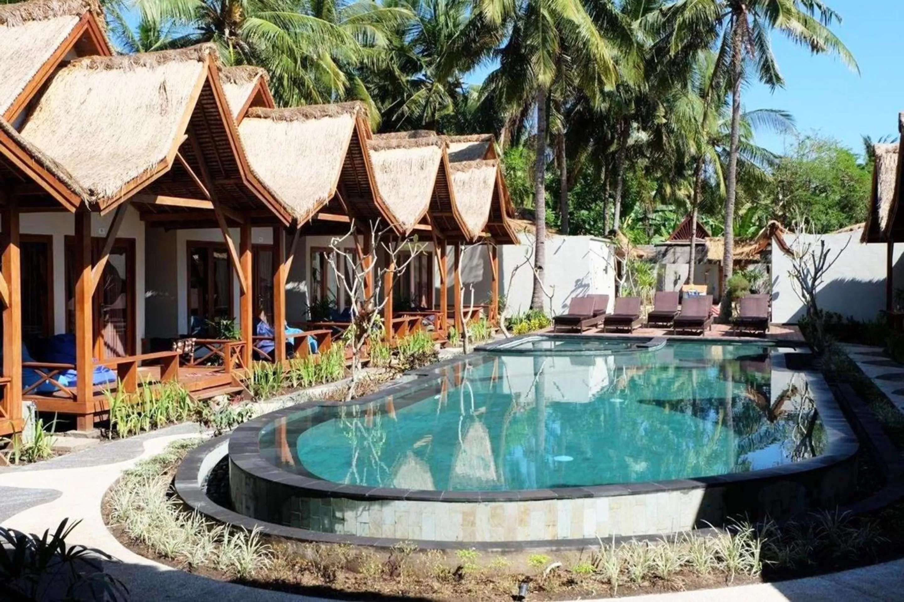 Property building, Swimming Pool in Gili One Resort