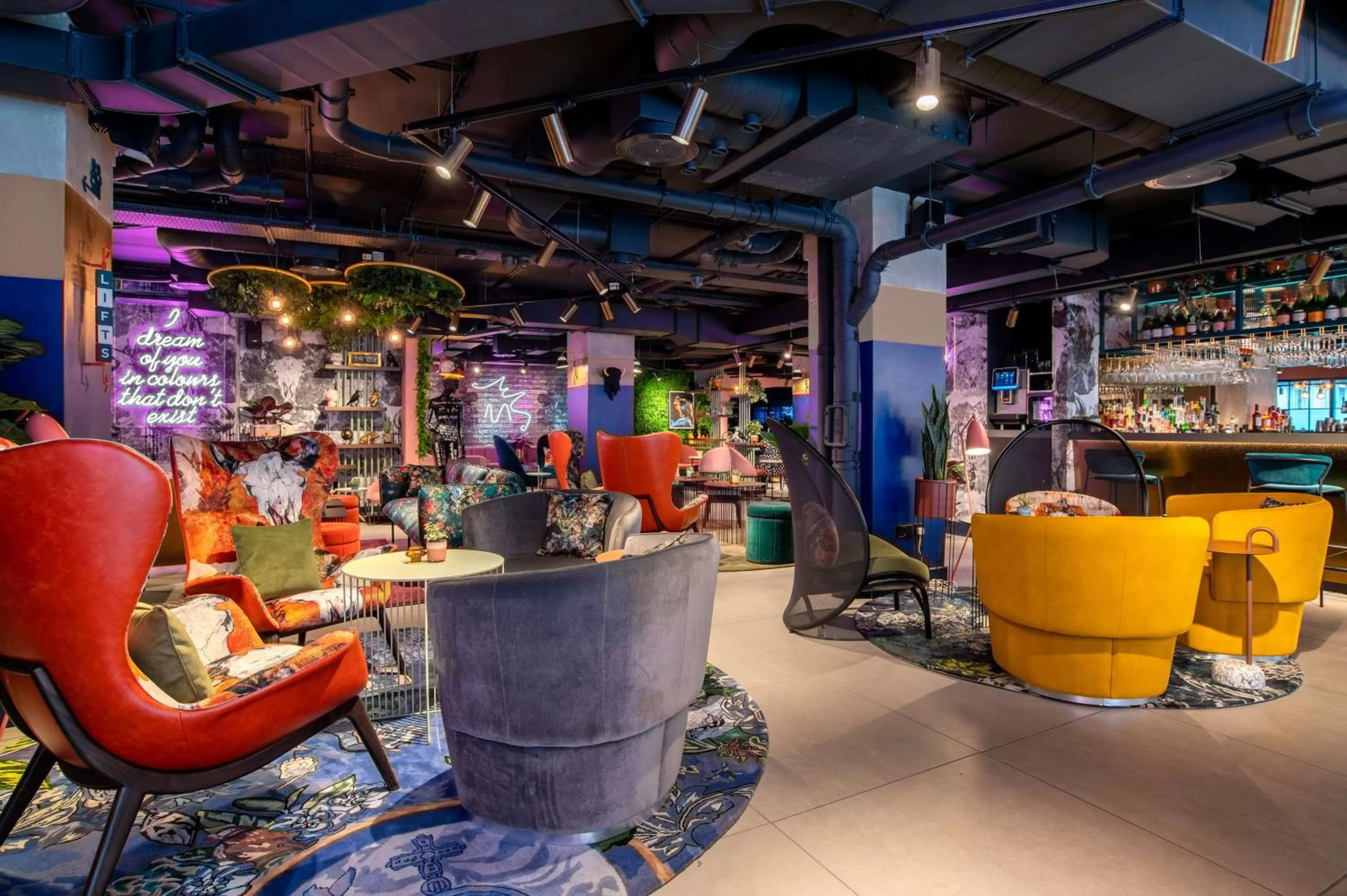 Lobby or reception in YOTEL Manchester Deansgate