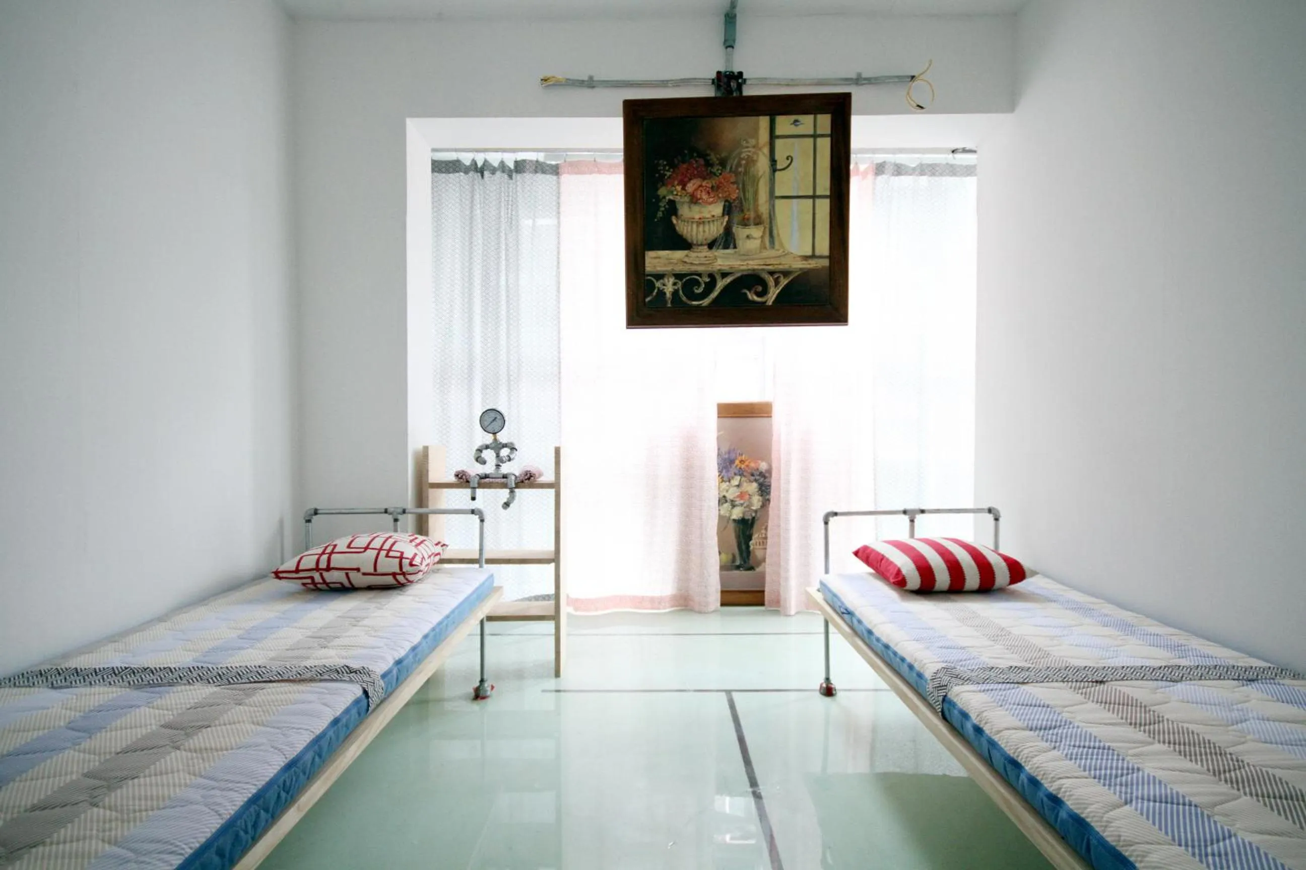 Double or Twin Room with Shared Bathroom in Time Travelers Party Hostel In Hongdae