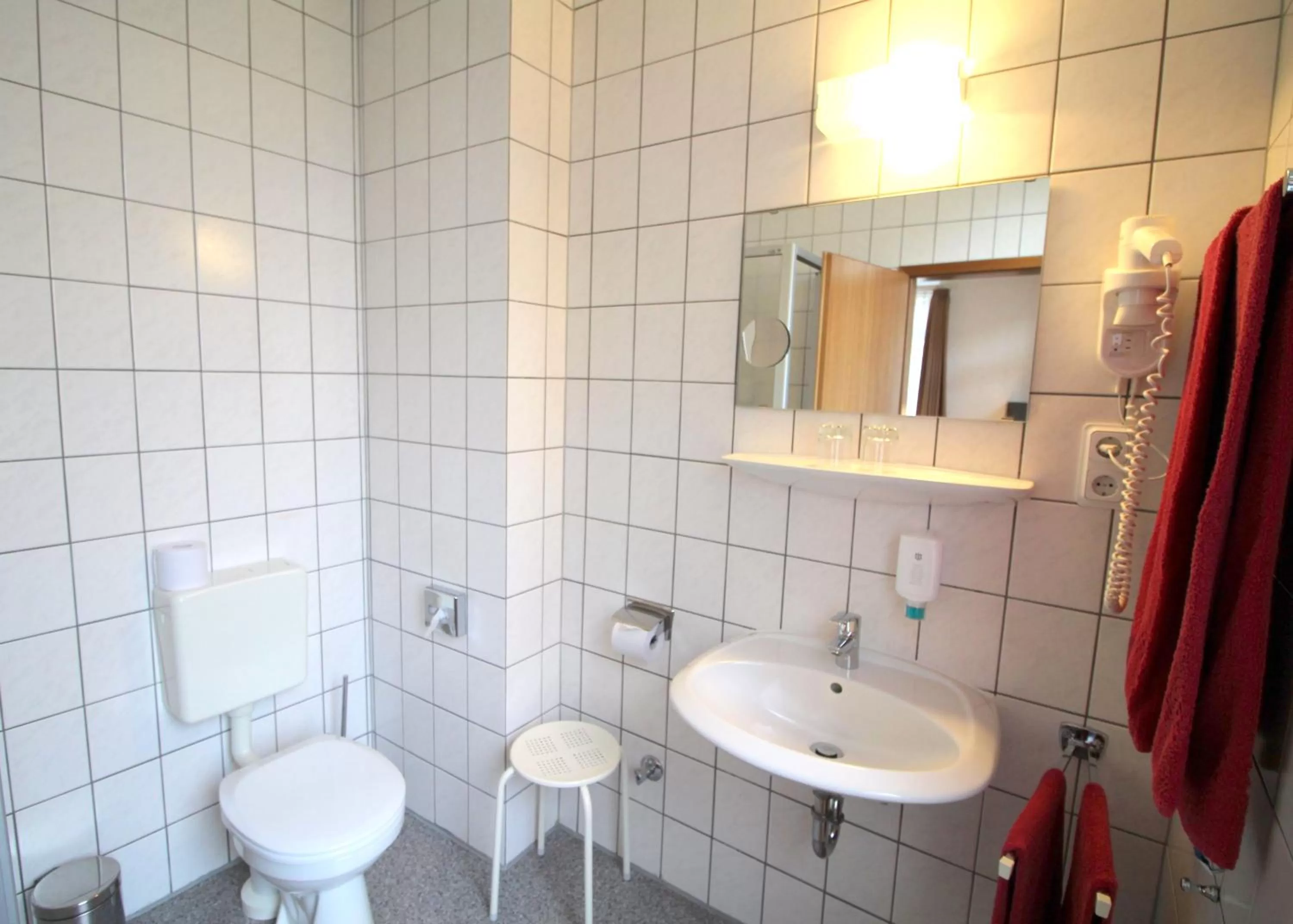 Bathroom in Hotel Burgk