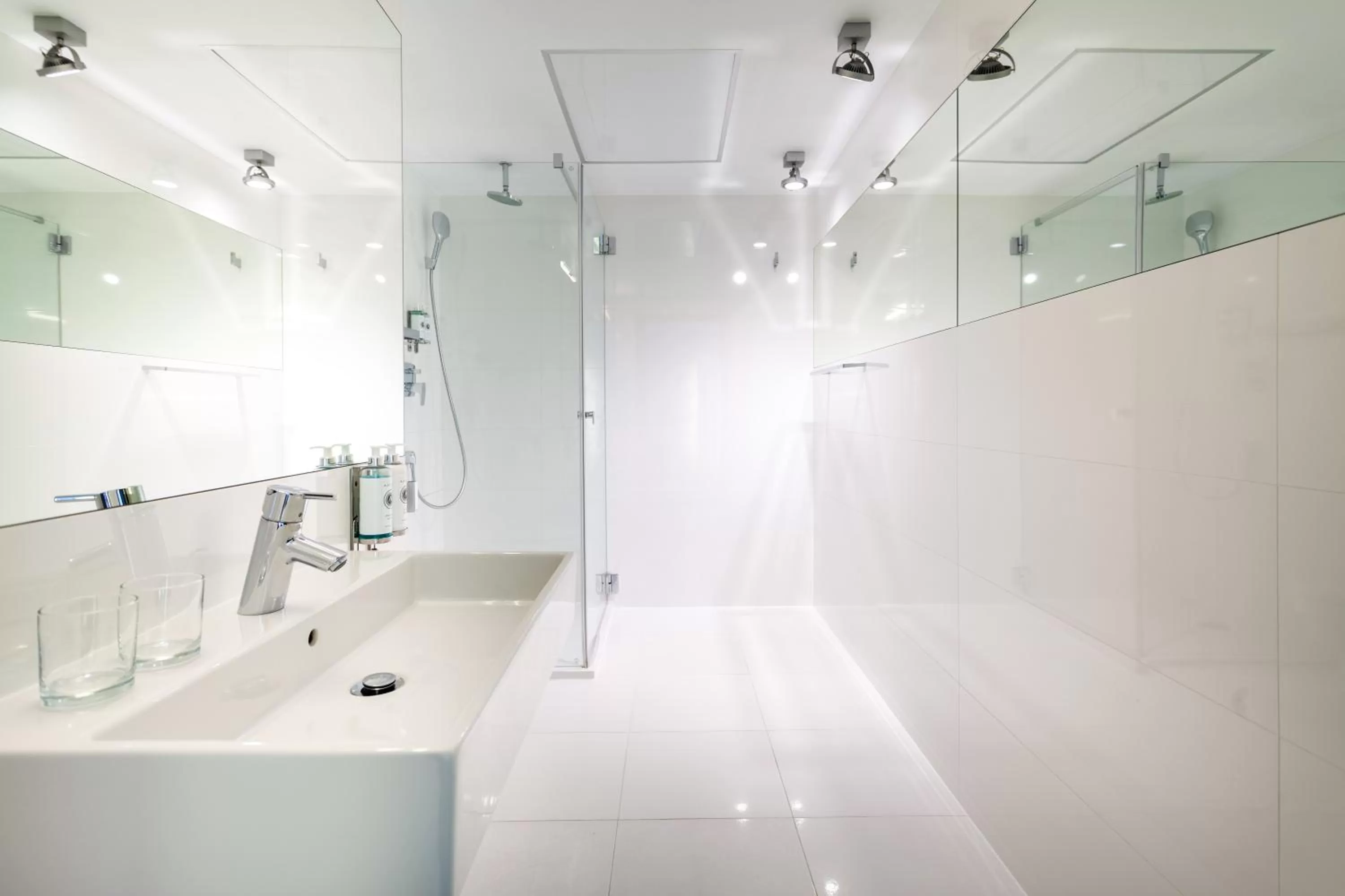 Bathroom in Marine Hotel by Zdrojowa