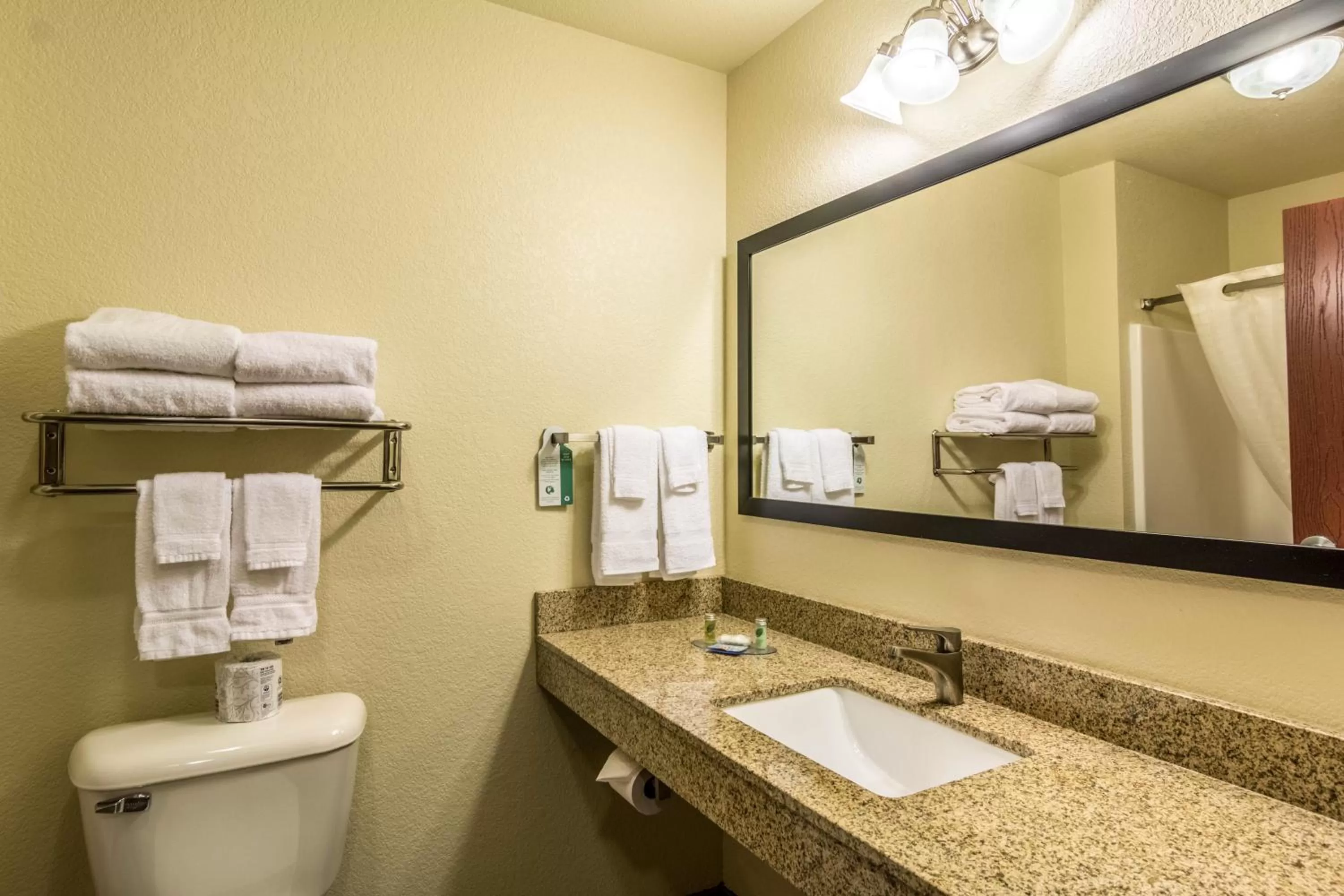 Toilet in Cobblestone Hotel & Suites - Devils Lake