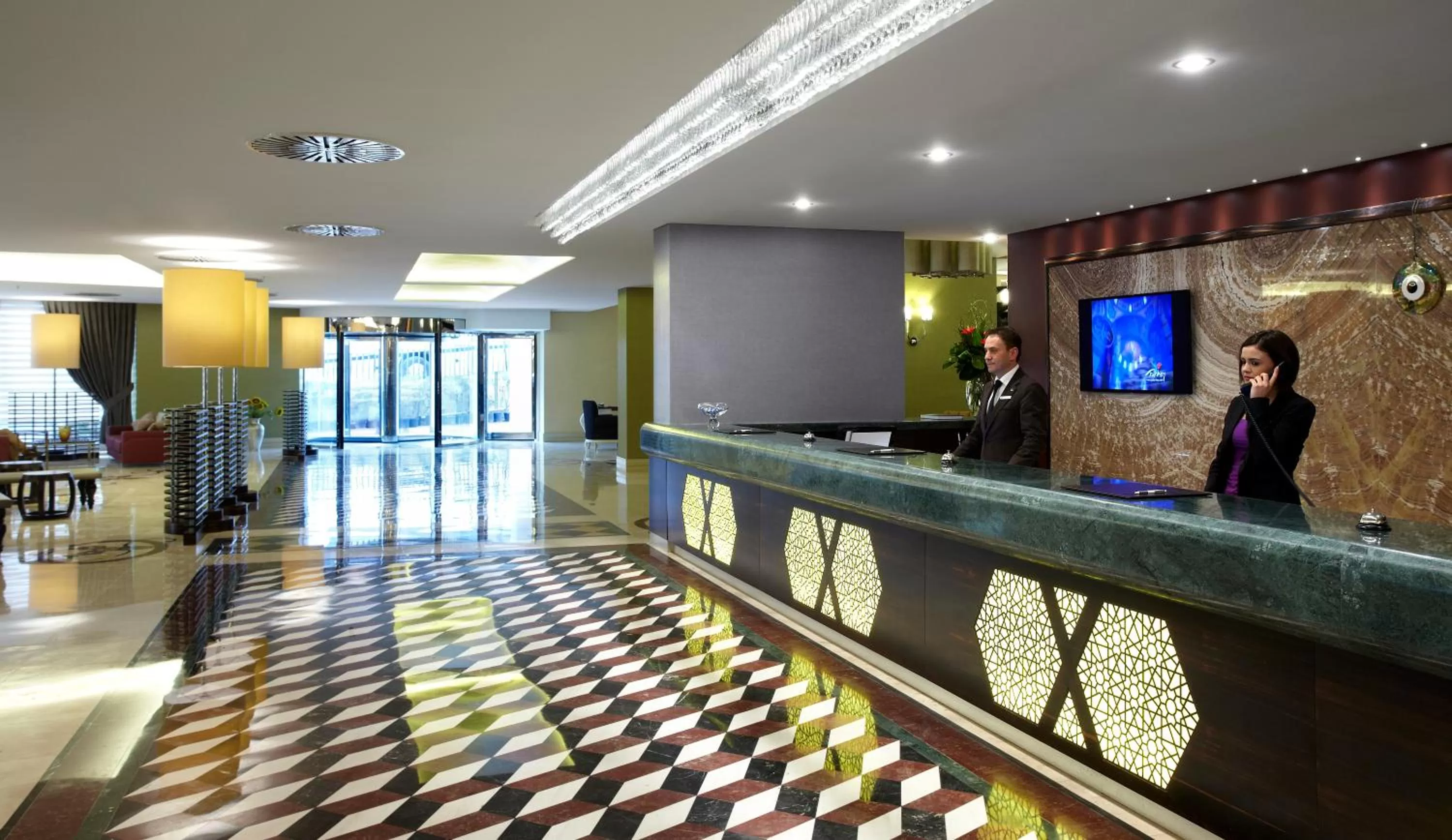 Lobby or reception in Istanbul Gonen Hotel