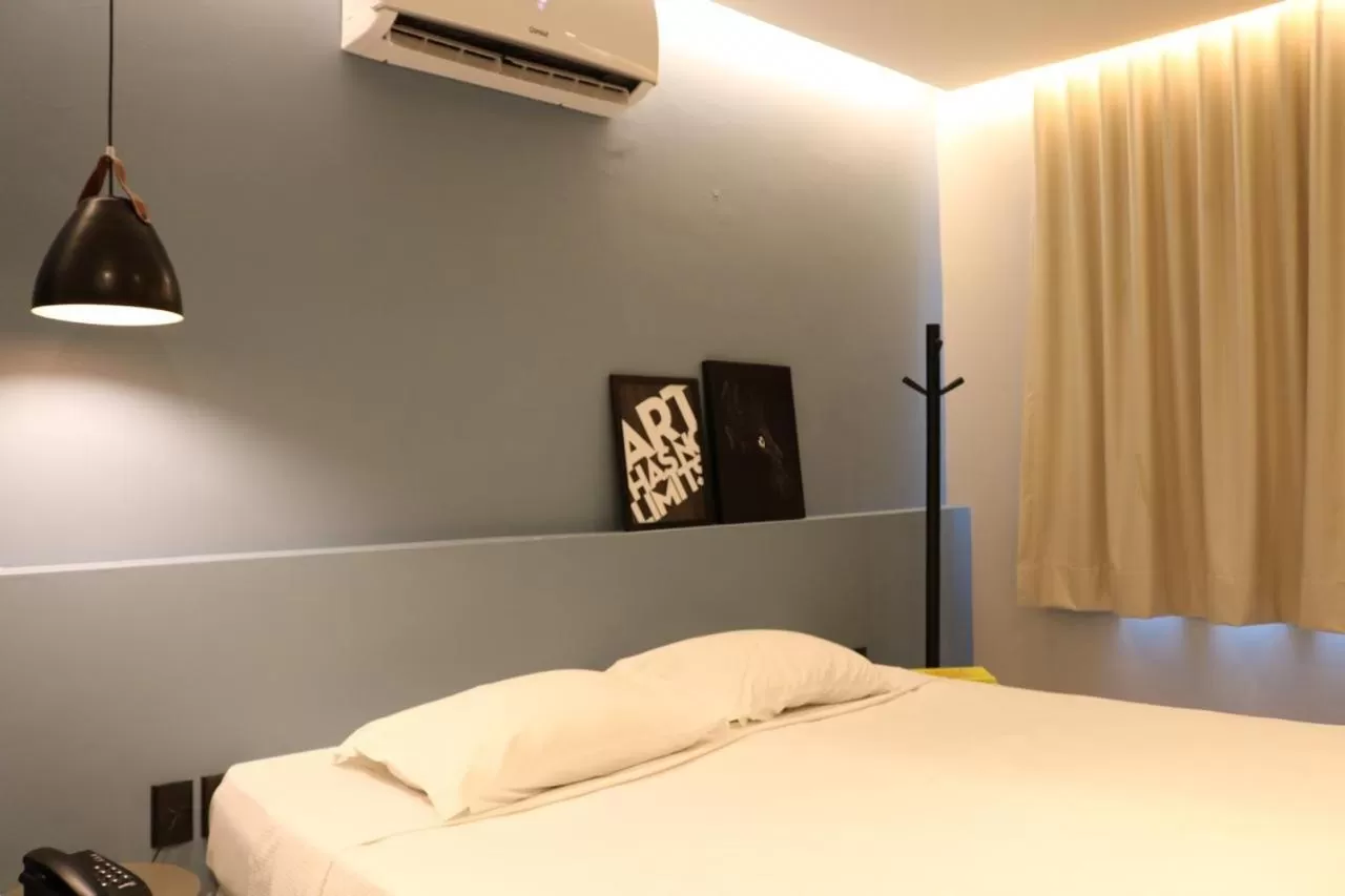 Bed in Fortpraia Hotel