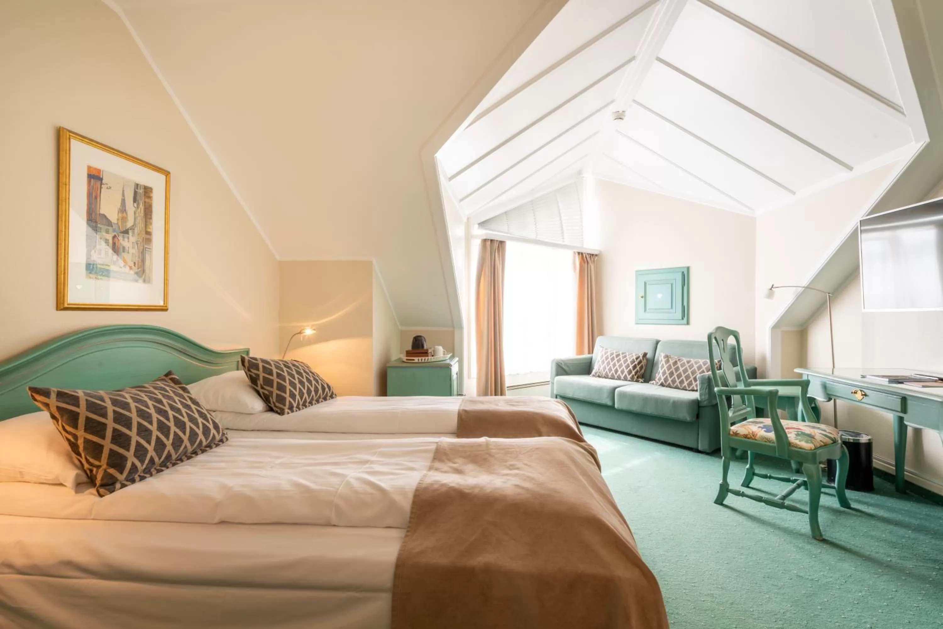 Bed in Lillesand Hotel Norge