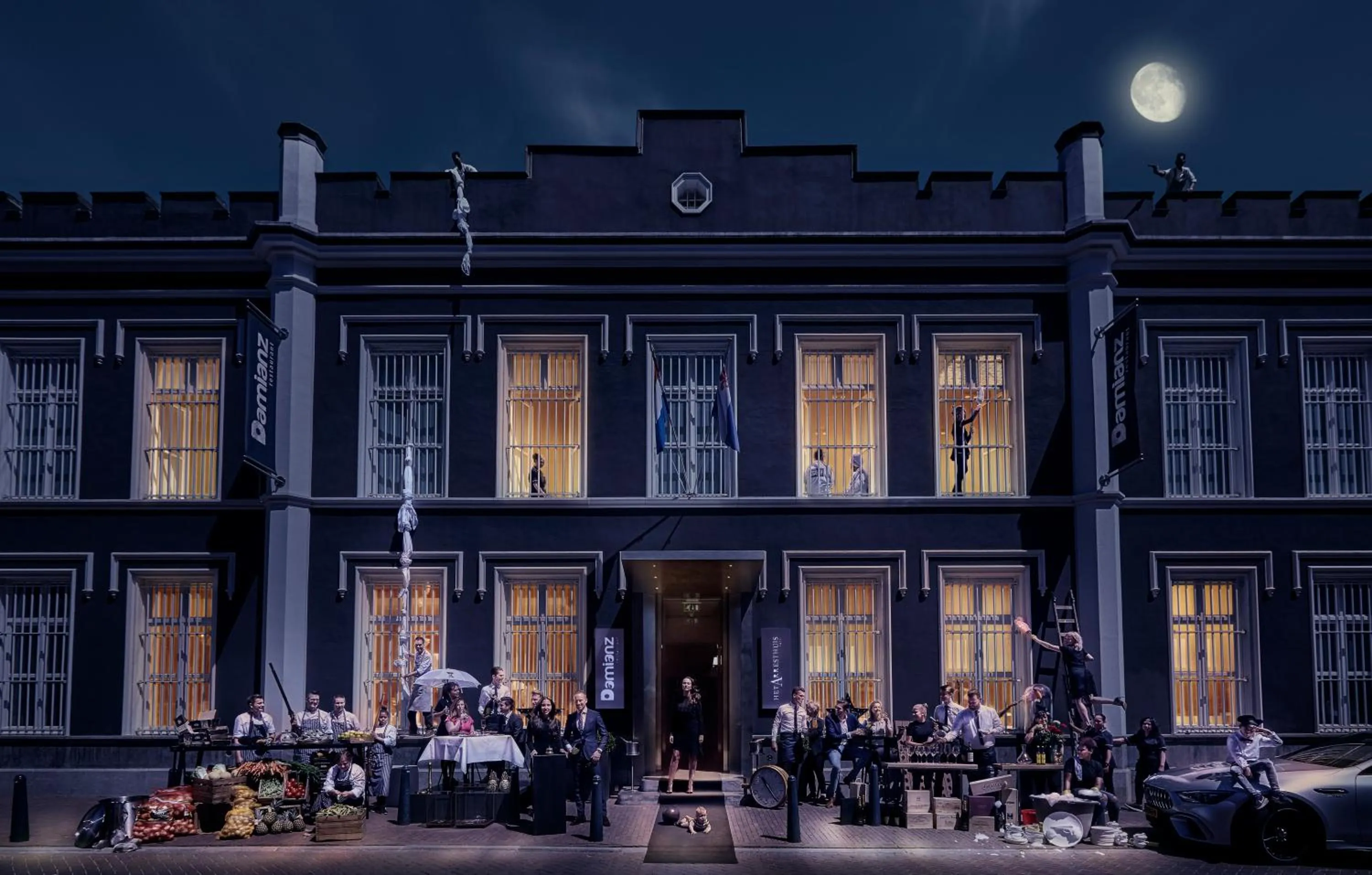 Facade/entrance in Het Arresthuis