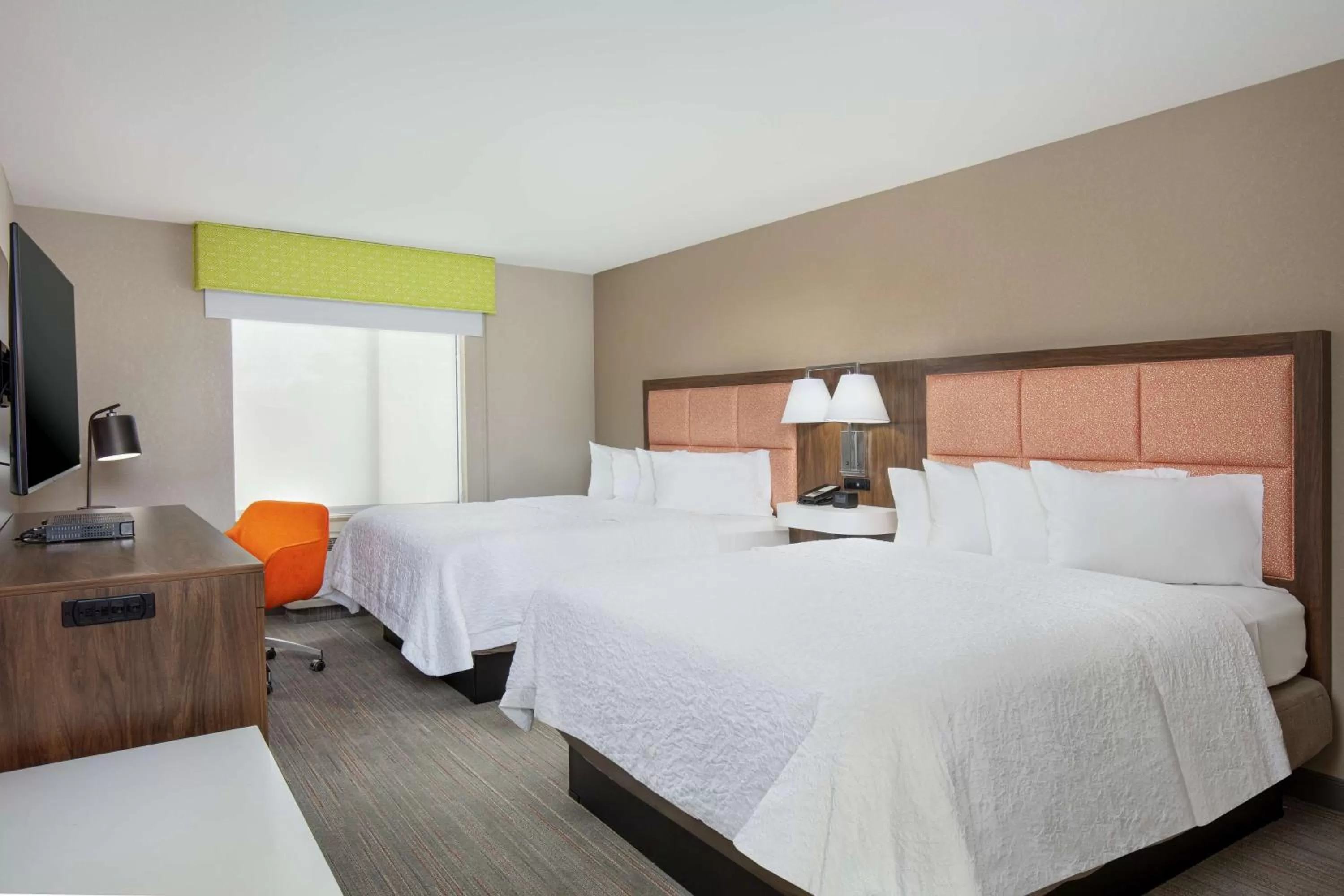 Newly Renovated Queen Room with Two Queen Beds - Non-Smoking in Newly Renovated Hampton Inn Omaha West Lakeside