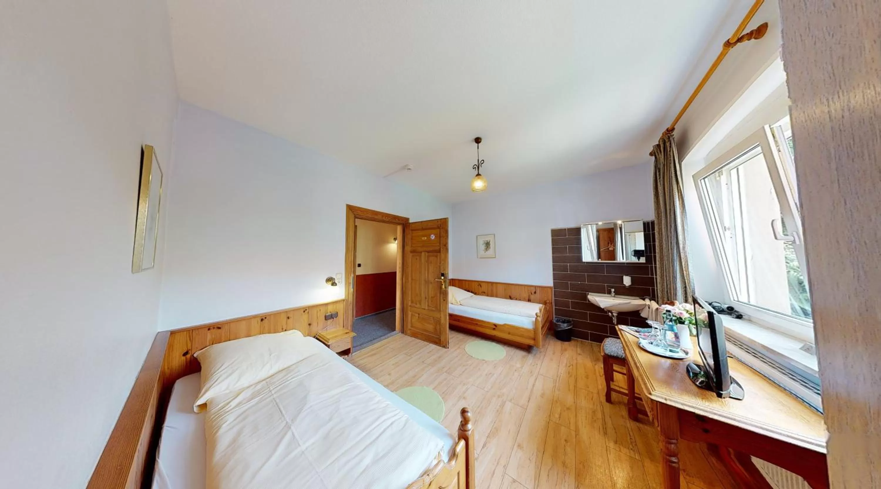 Photo of the whole room, Bed in Hotel Rothenburger Hof